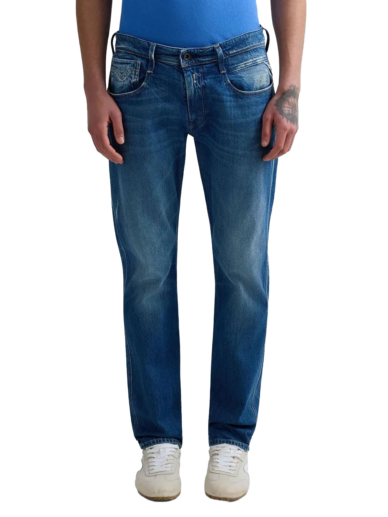 Replay Jeans Slim Fit Anbass Blu