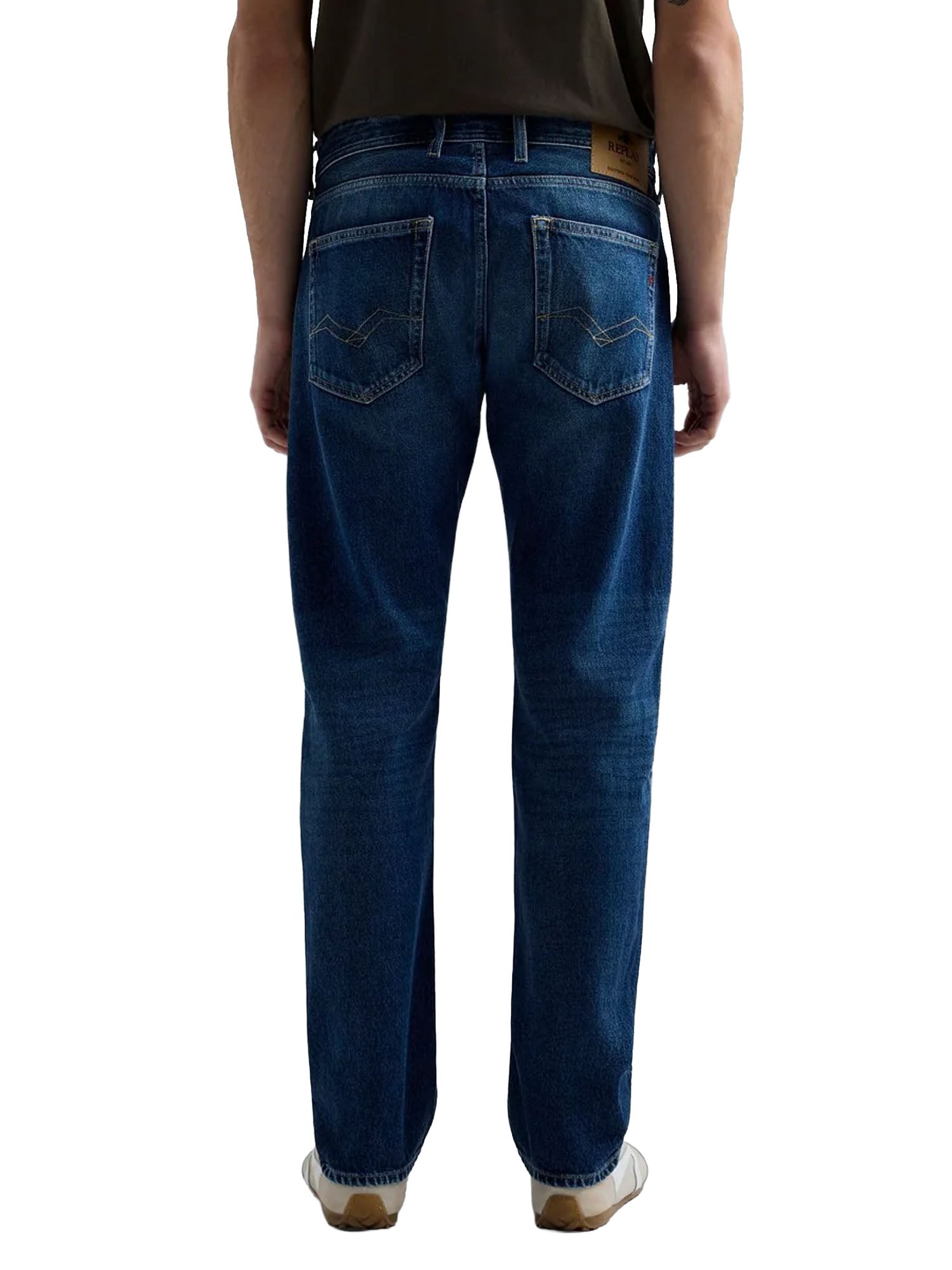 Replay Jeans Straight Fit Grover Blu