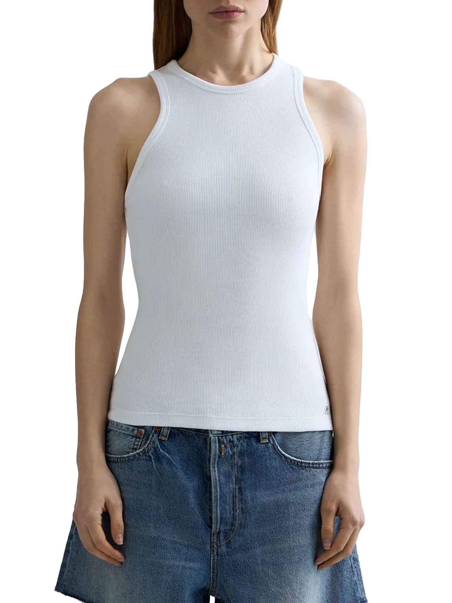 Replay Canotta Stile Racer Bianco