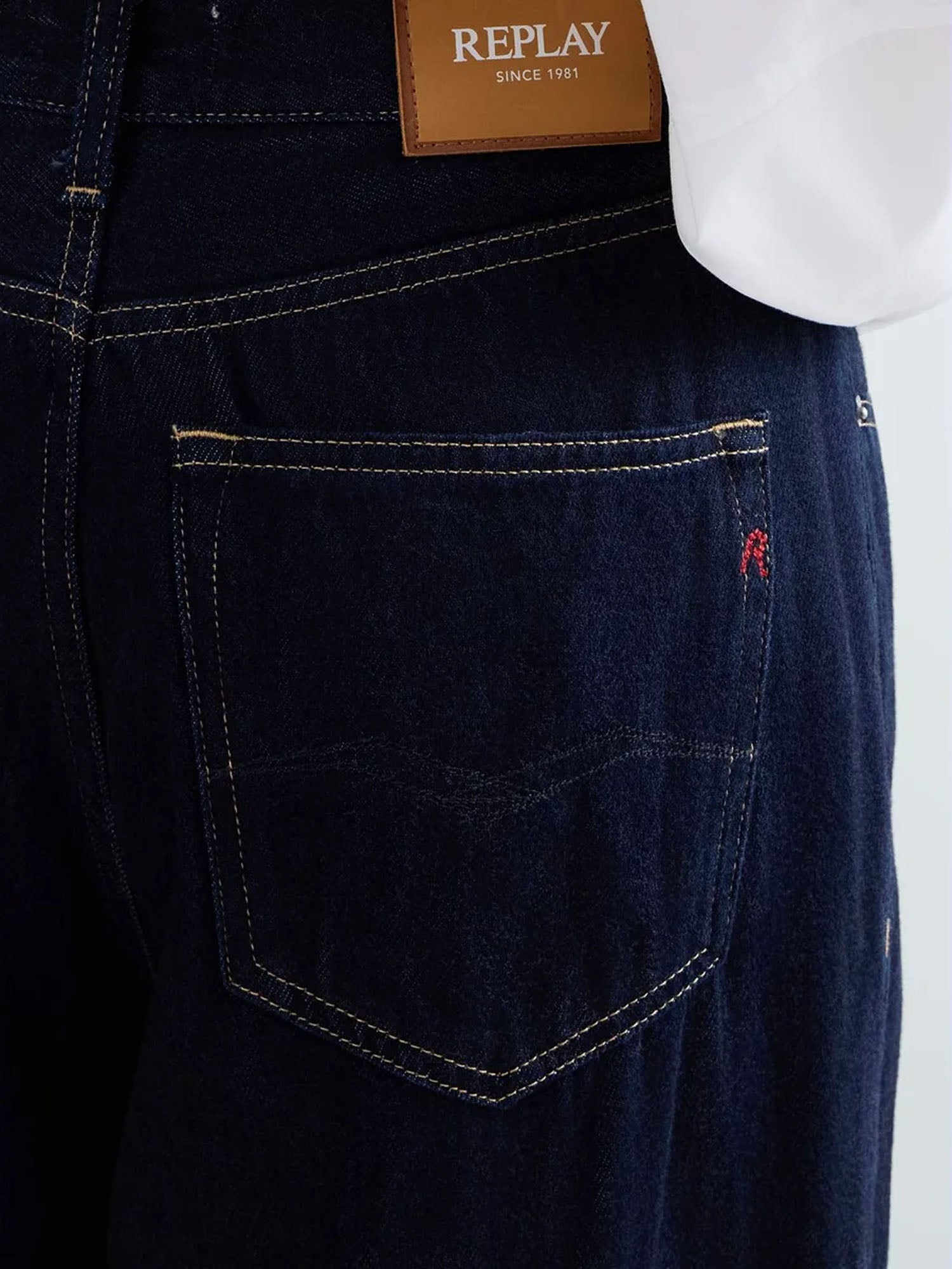 Replay :Jeans Wide Leg Nalaja Blu