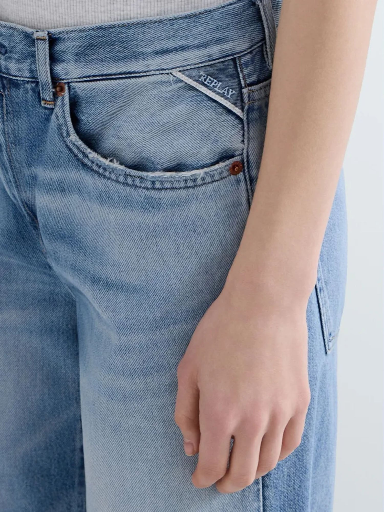 Replay Jeans Relaxed Fit Melja Azzurro