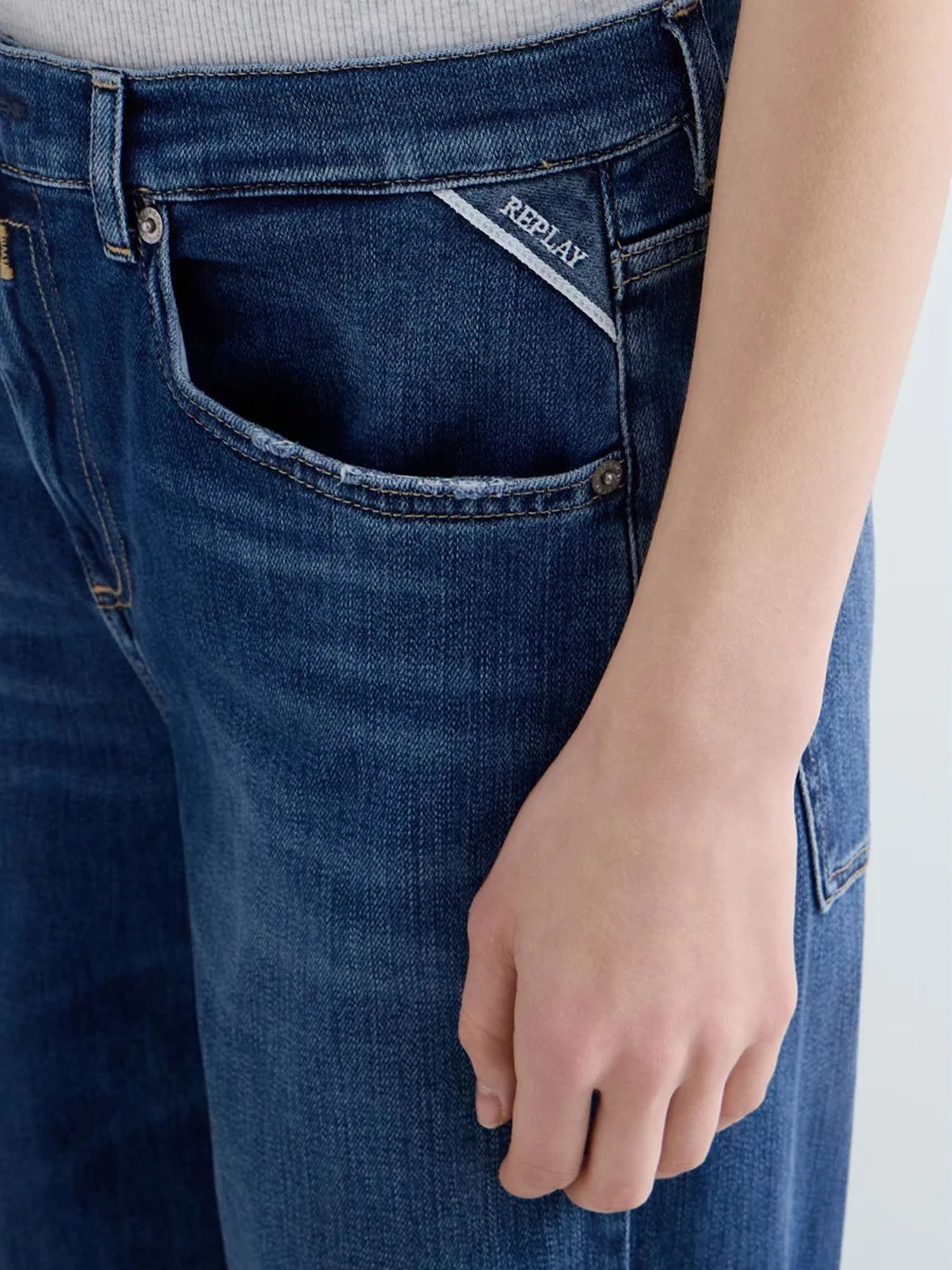 Replay Jeans Relaxed Fit Melja Blu