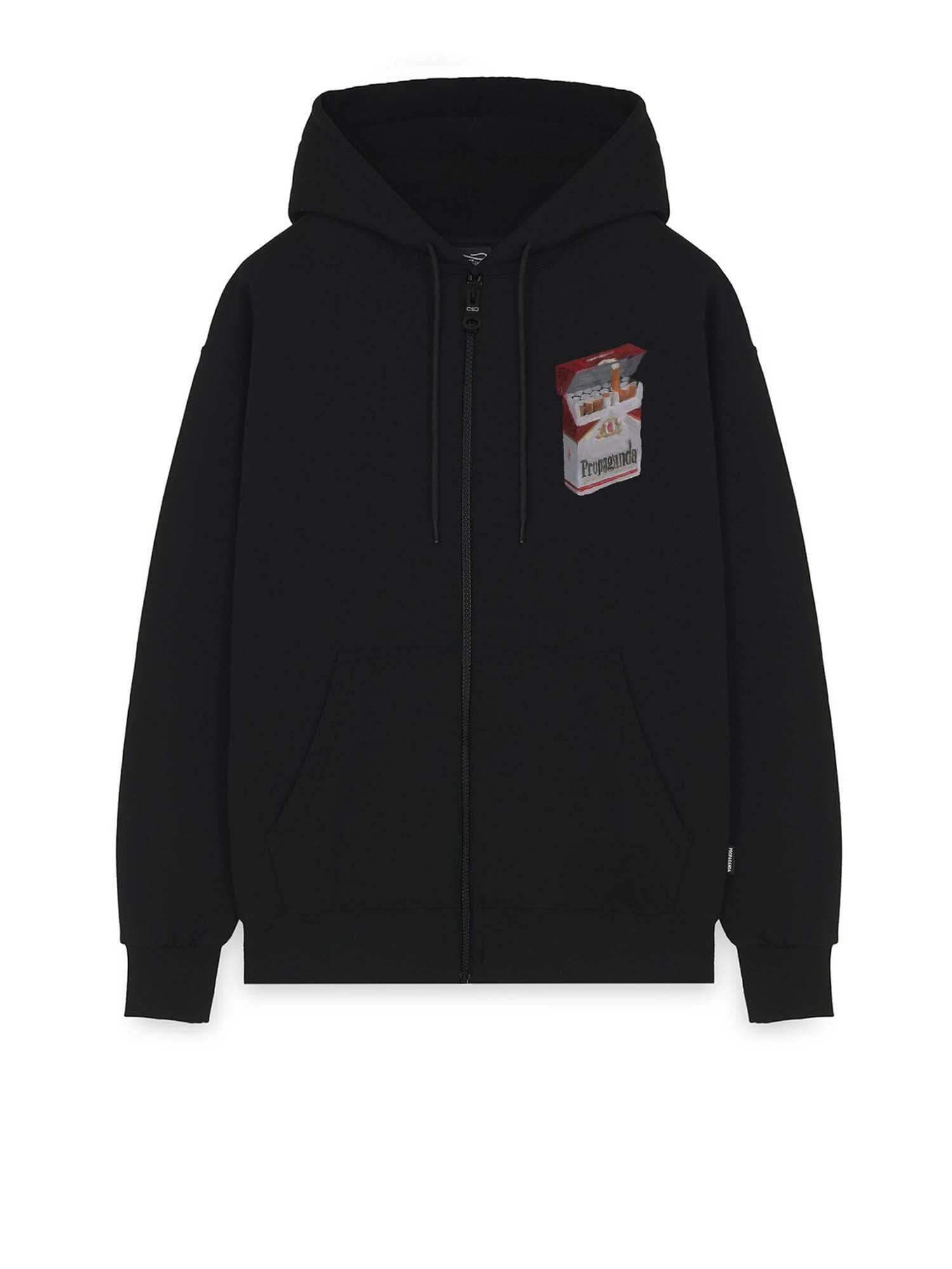 Propaganda Pocket Zip Hoodie Nero
