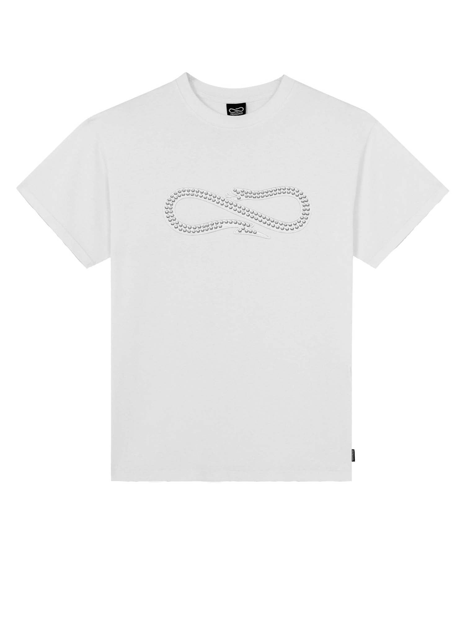 Propaganda Logo Studs Tee Bianco