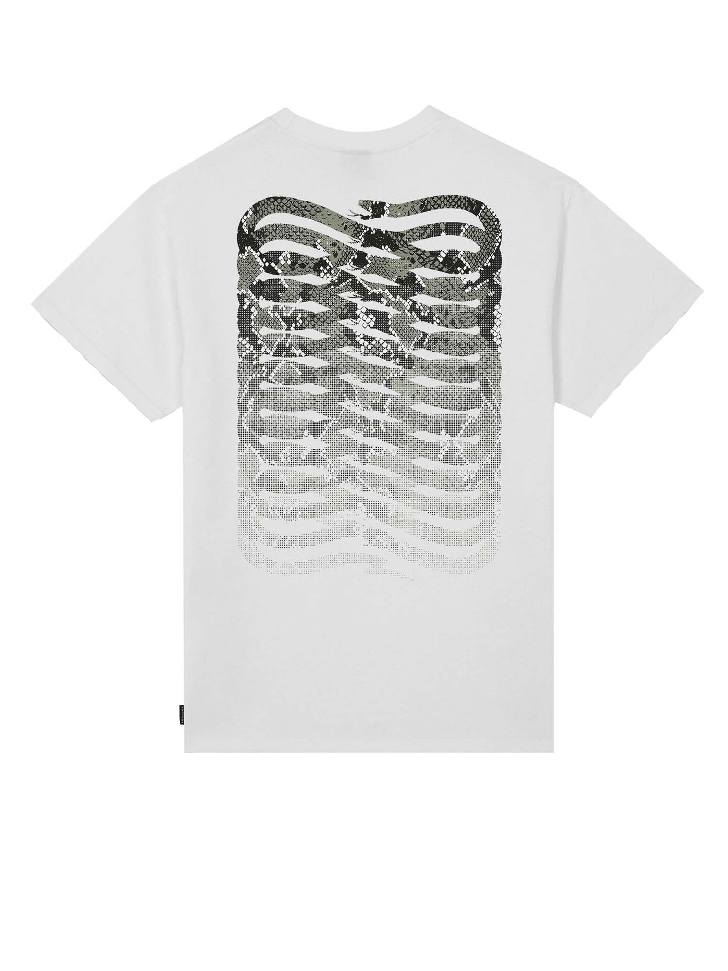 Propaganda Ribs Python Tee Bianco