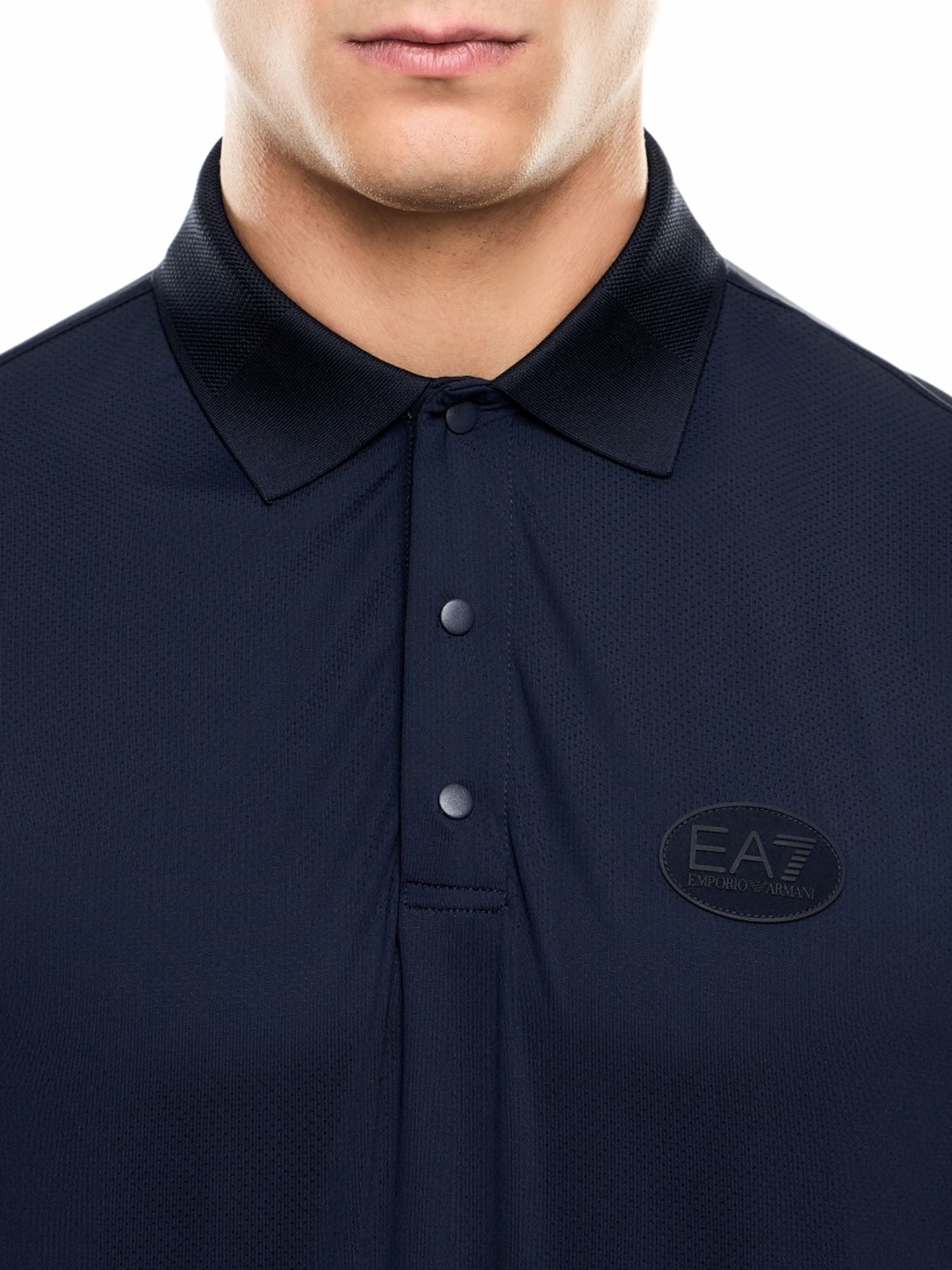 Ea7 Polo Golf Pro in Tessuto Tecnico Blu