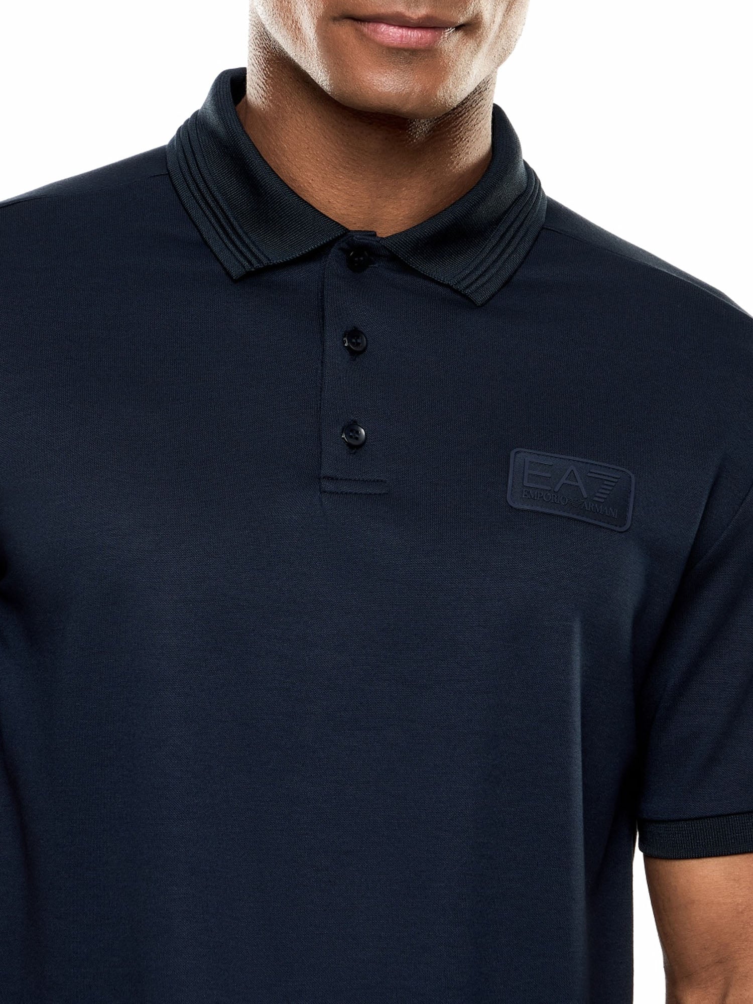 Ea7 Polo Lux Identity in misto modal Blu