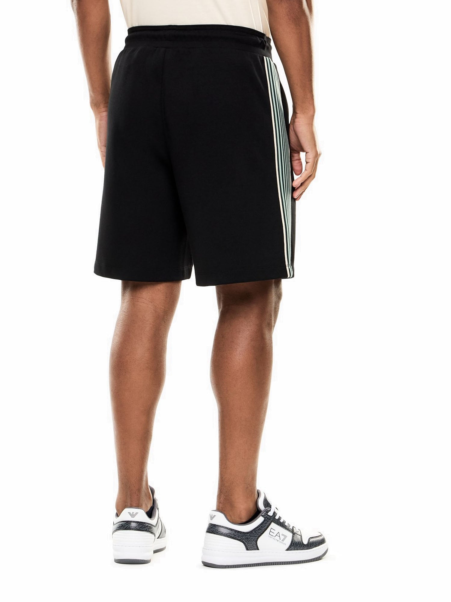 Ea7 Bermuda in misto cotone Nero