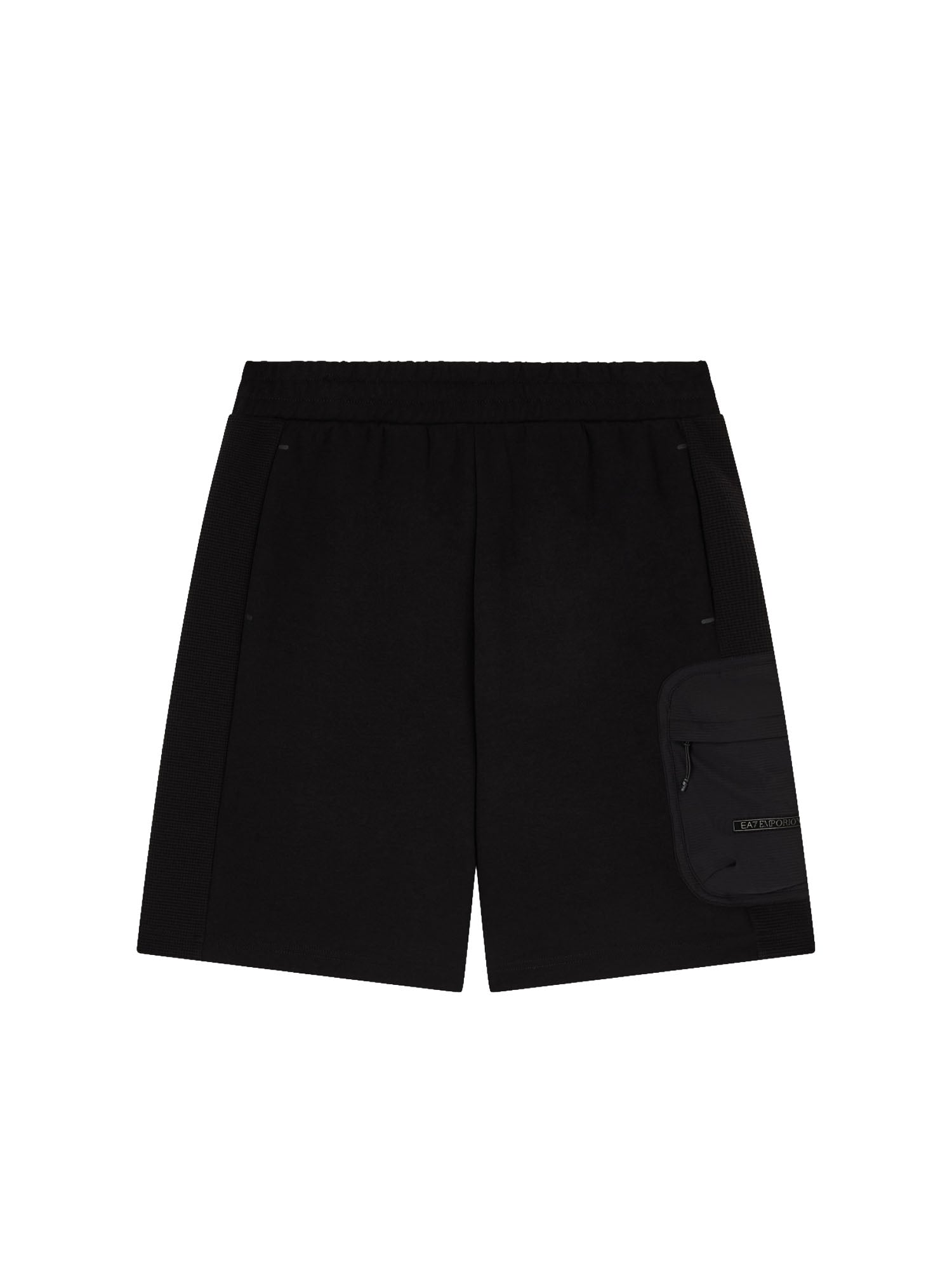 Ea7 Bermuda in misto Cotone Nero