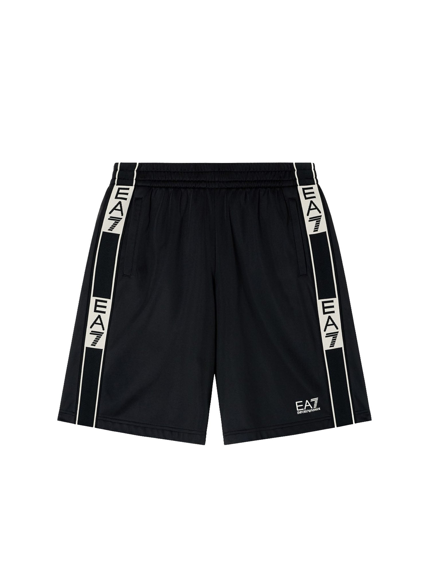 Ea7 Bermuda Graphic Series in Tessuto tecnico Nero