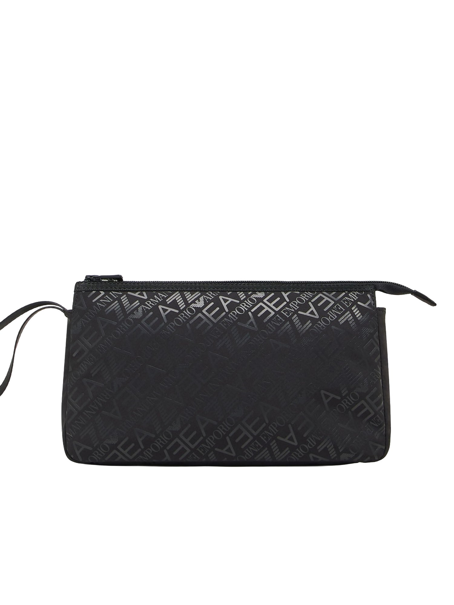 Ea7 Pouch in Tessuto Tecnico Monogram Nero