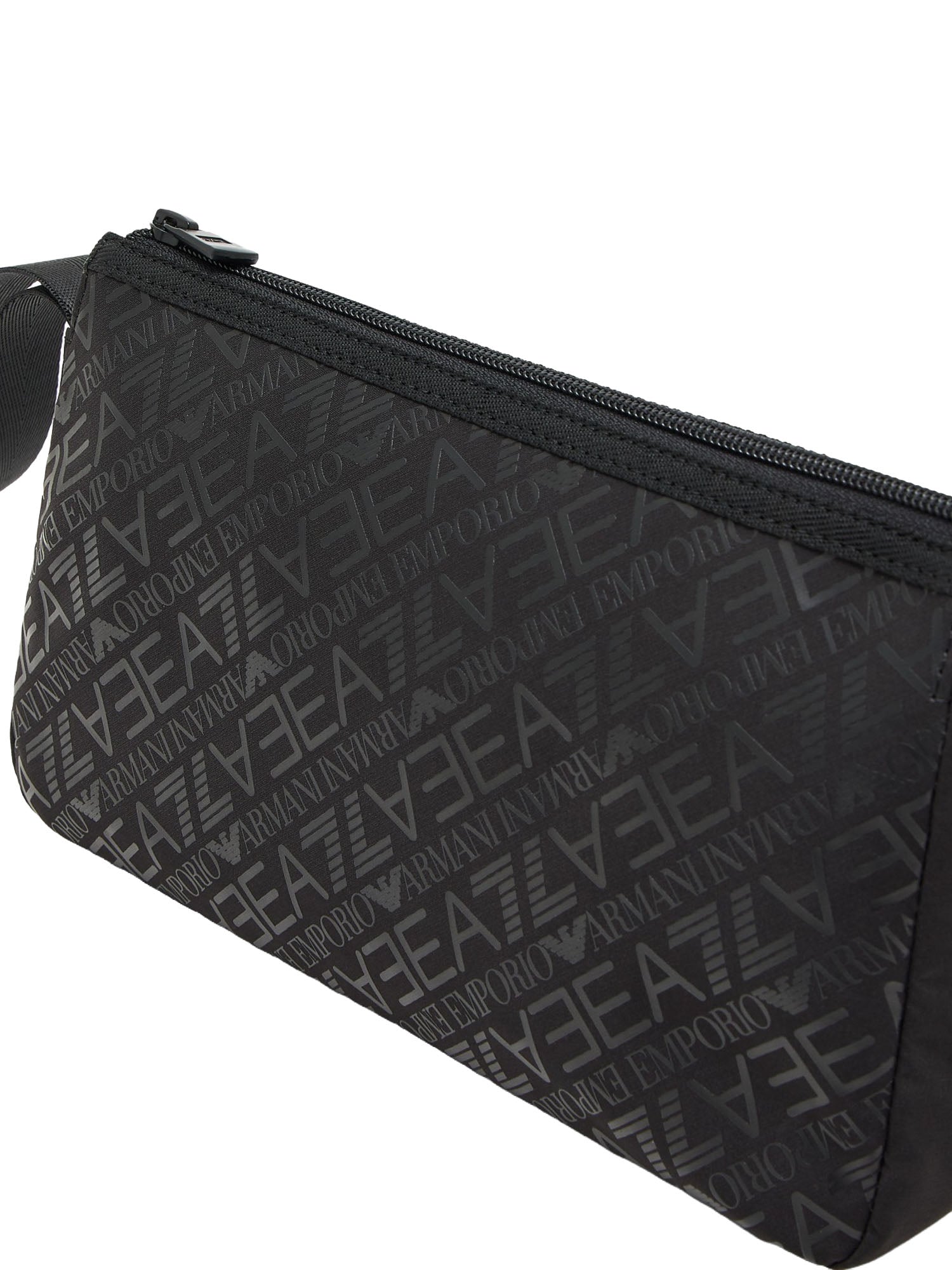 Ea7 Pouch in Tessuto Tecnico Monogram Nero