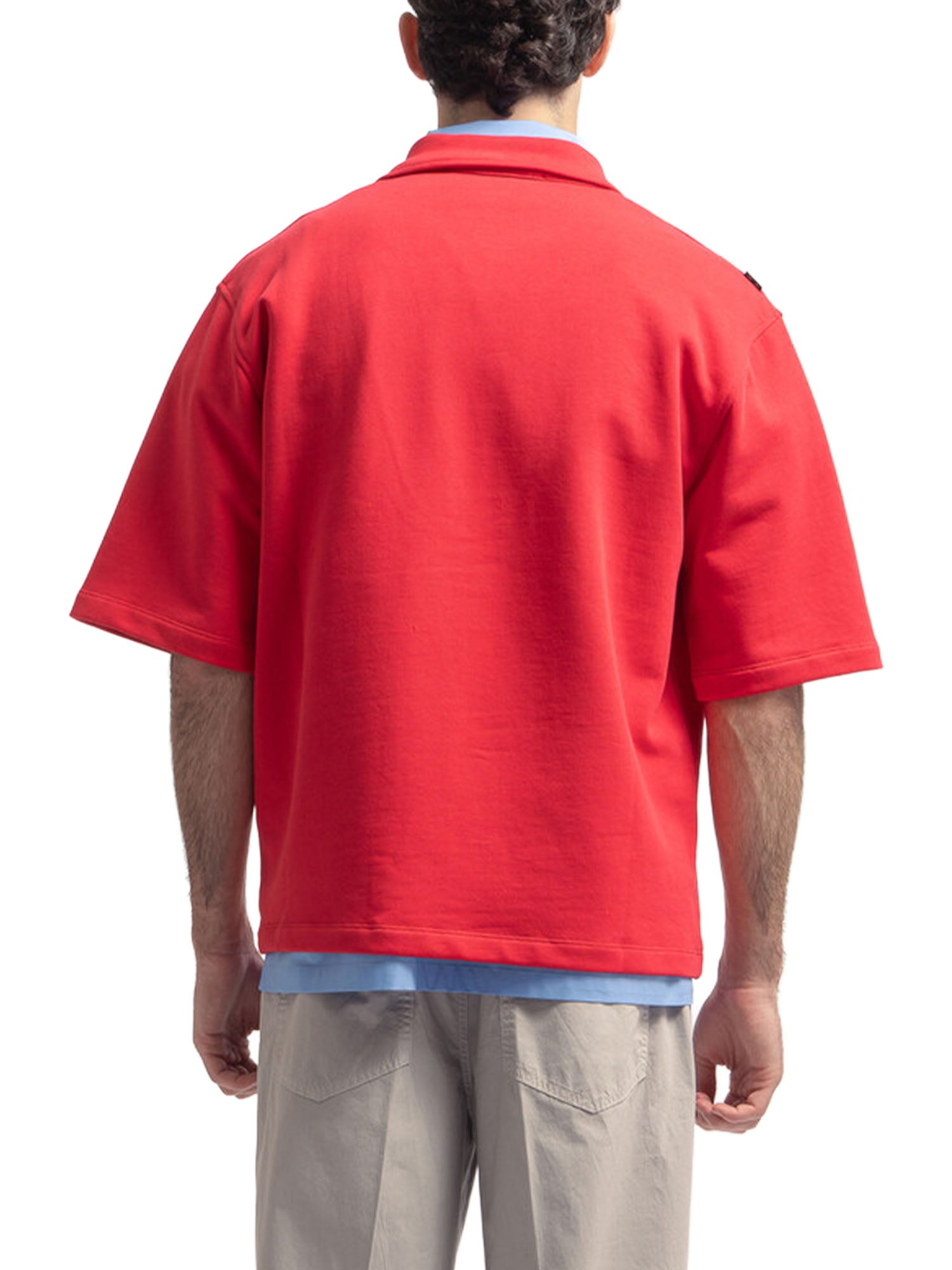 Department Five Felpa Polo a Manica Corta AYERS Rosso