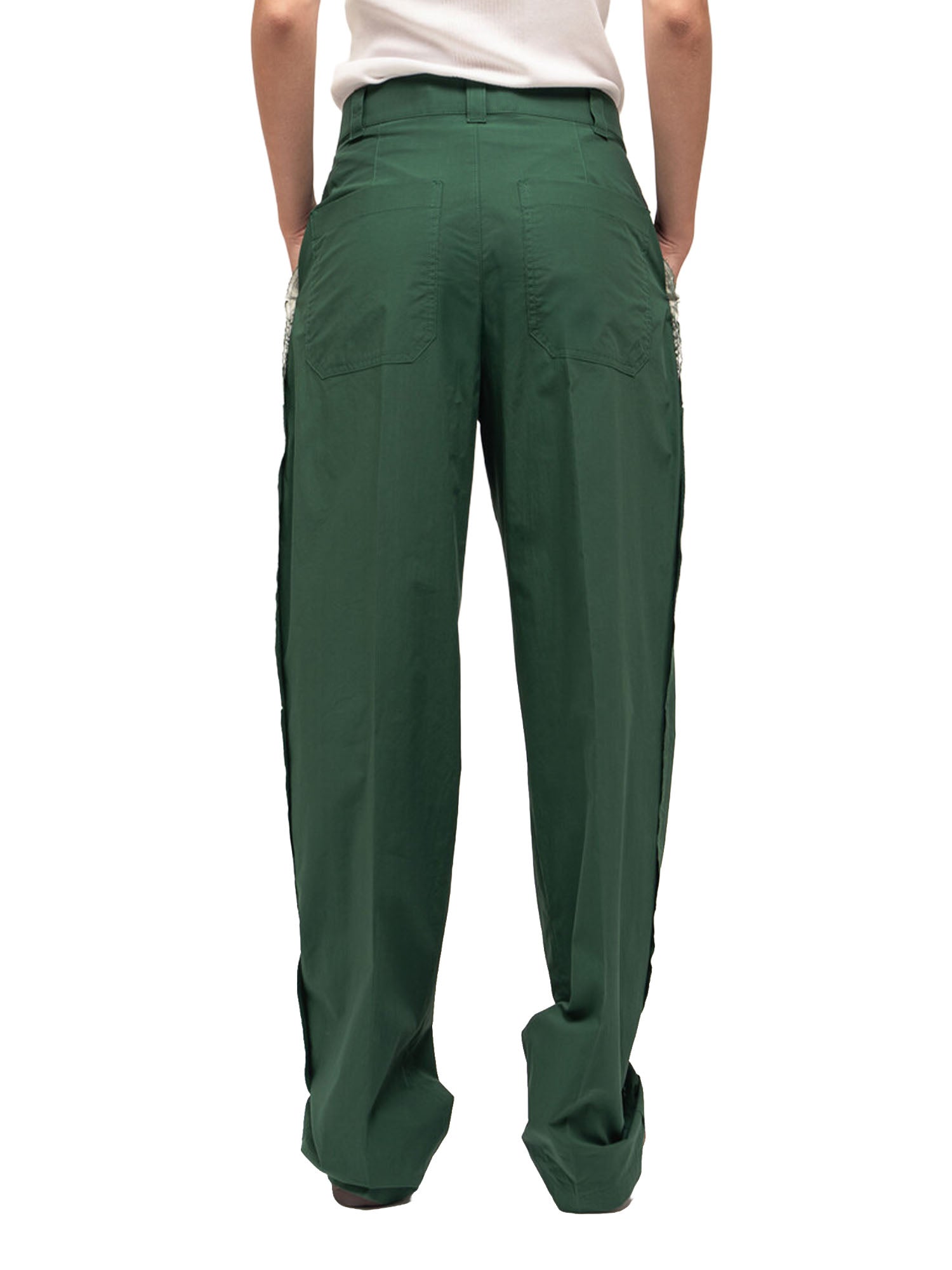 Department Five Gladys pantaloni oversize con pence Verde
