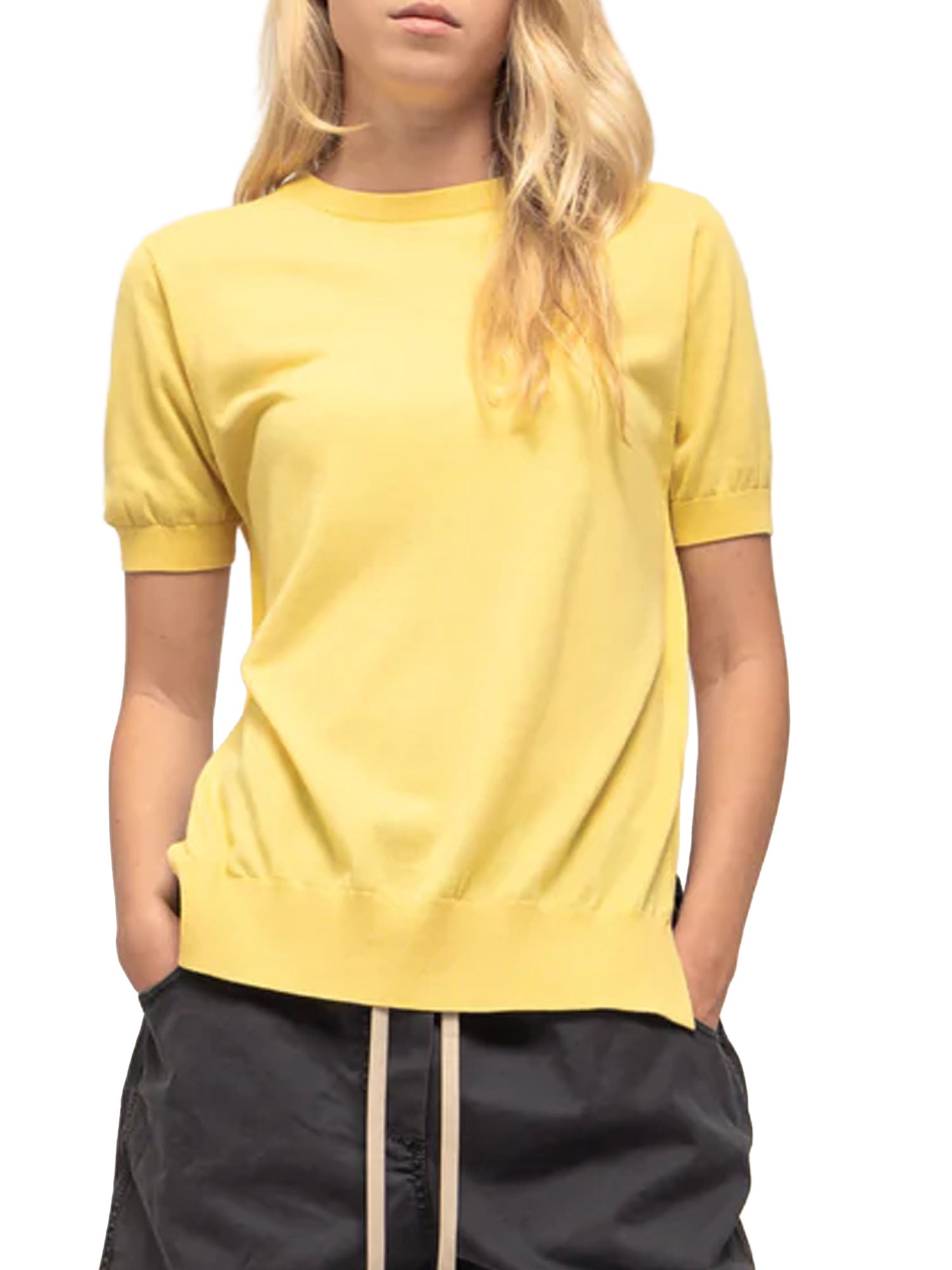 Department Five Swing maglia con apertura sulla schiena Giallo