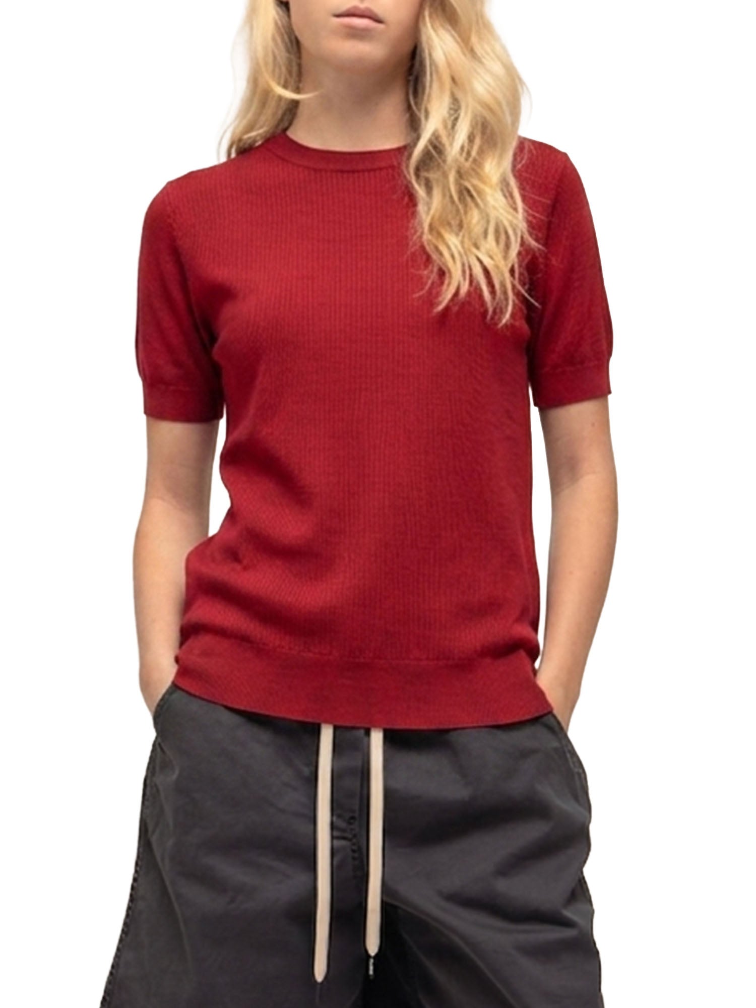 Department Five Swing maglia con apertura sulla schiena Rosso