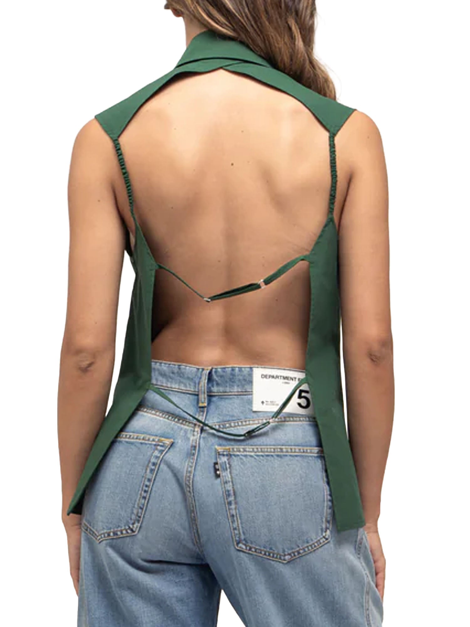 Department Five Millie Camicia Scollo Schiena Verde