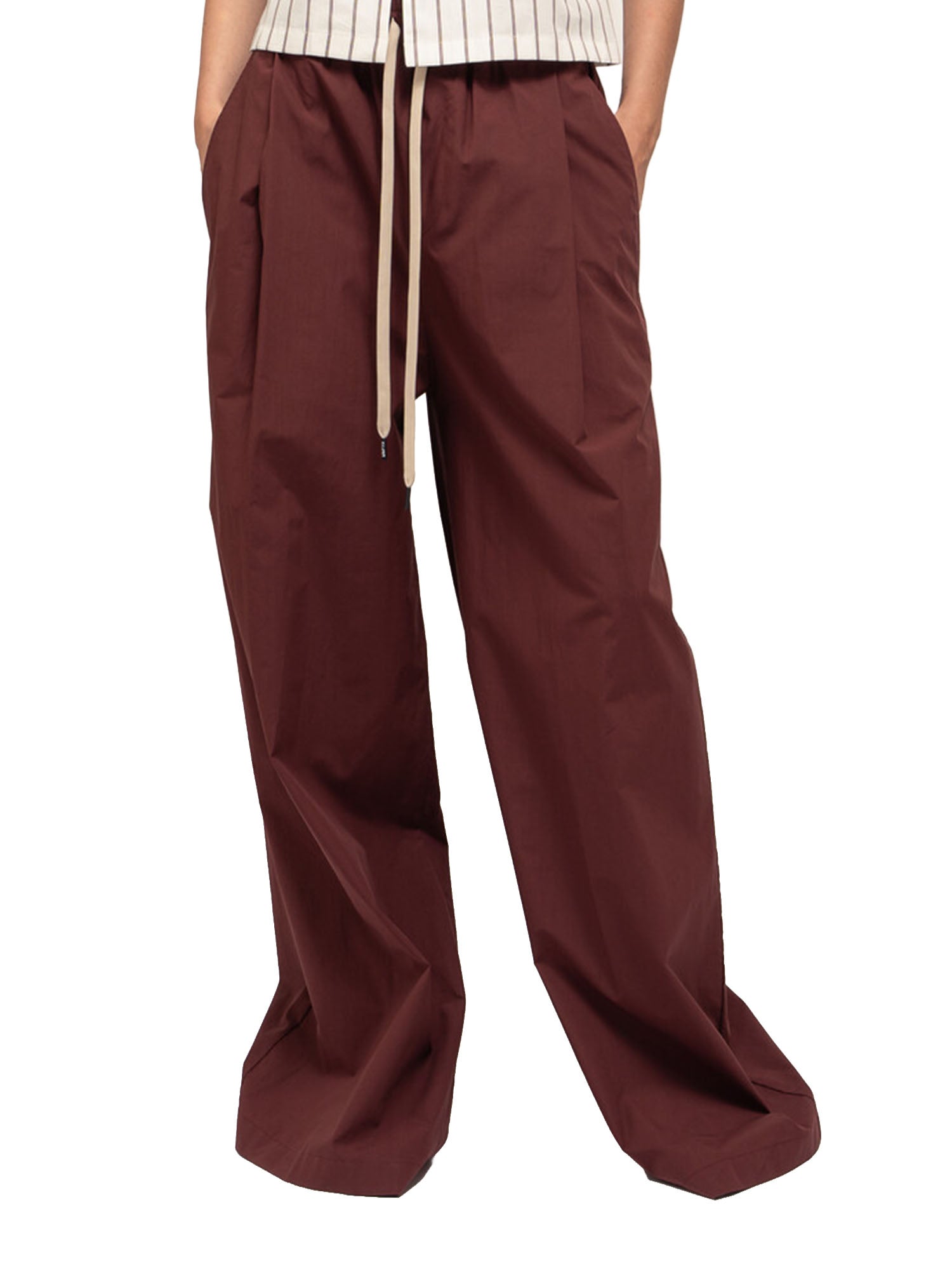 Department Five Pantaloni Sly a palazzo con elastico Rosso