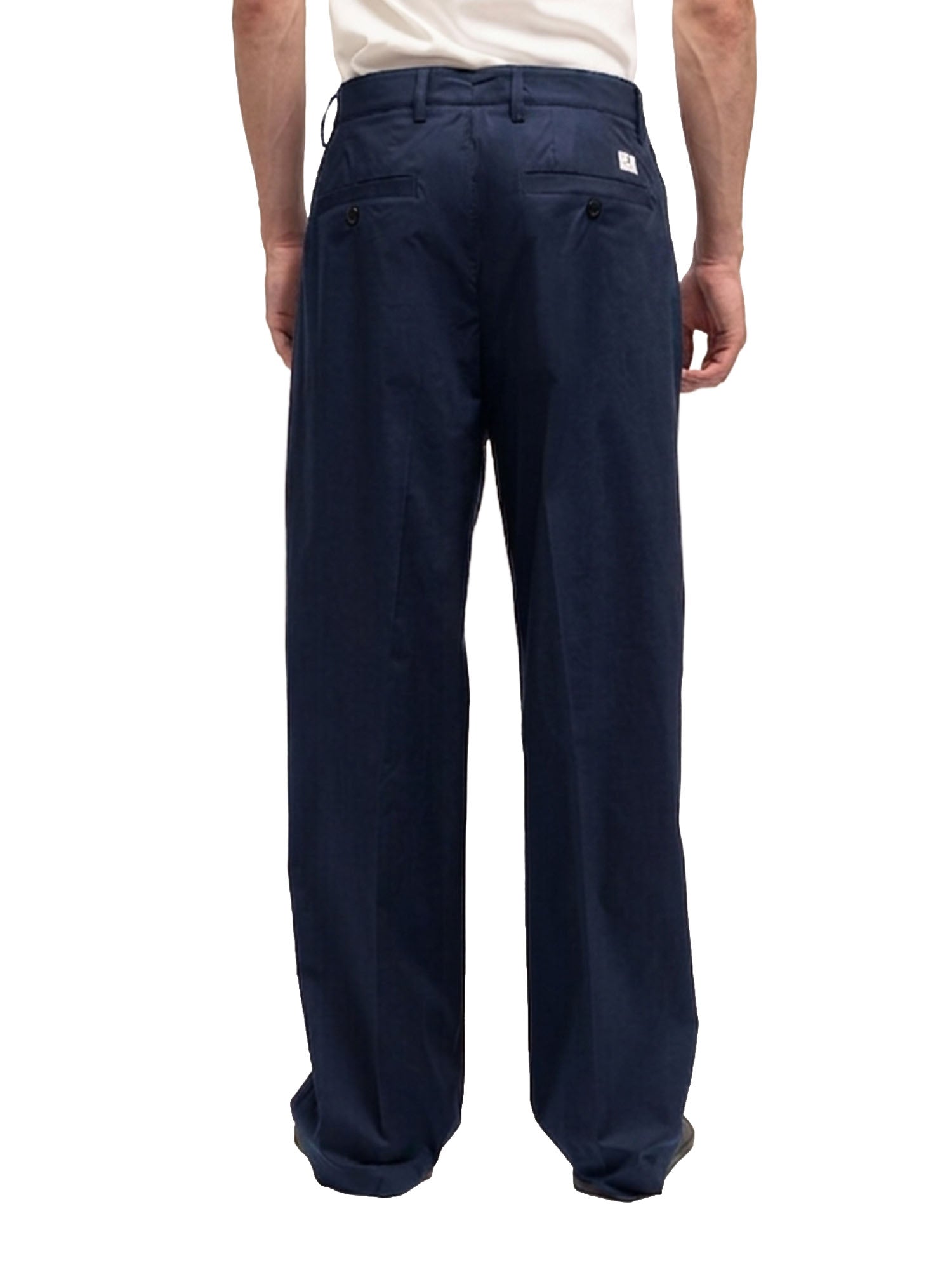 Department Five Whisky pantaloni chino loose doppia pence Blu