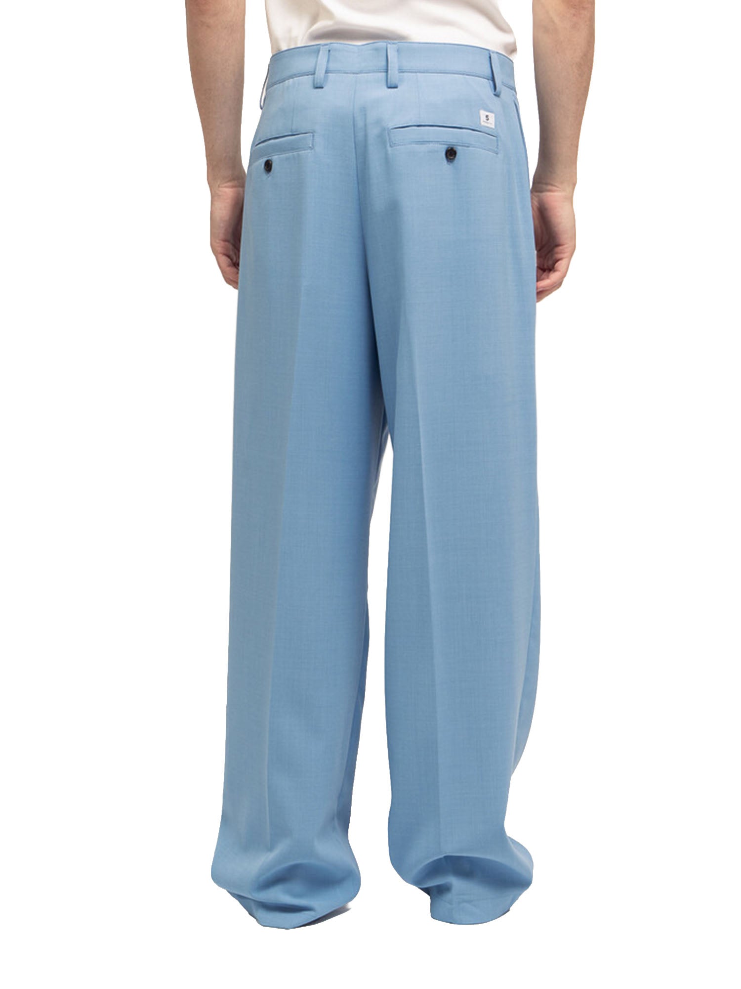 Department Five Whisky Pantaloni Chino Loose Doppia Pence Fresco Viscosa Grigio