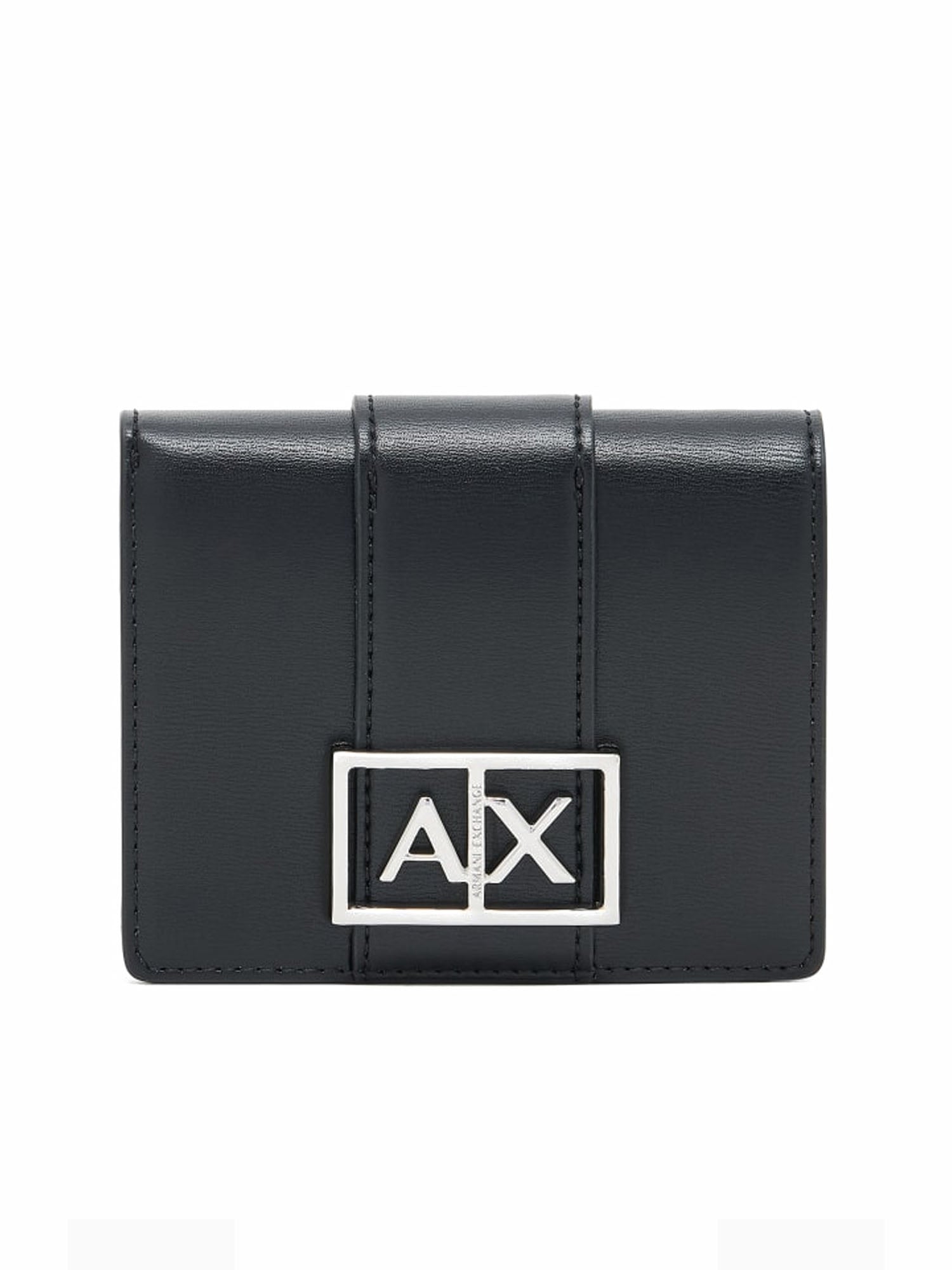 Armani Exchange Portafoglio Piccolo con Logo ASV Nero