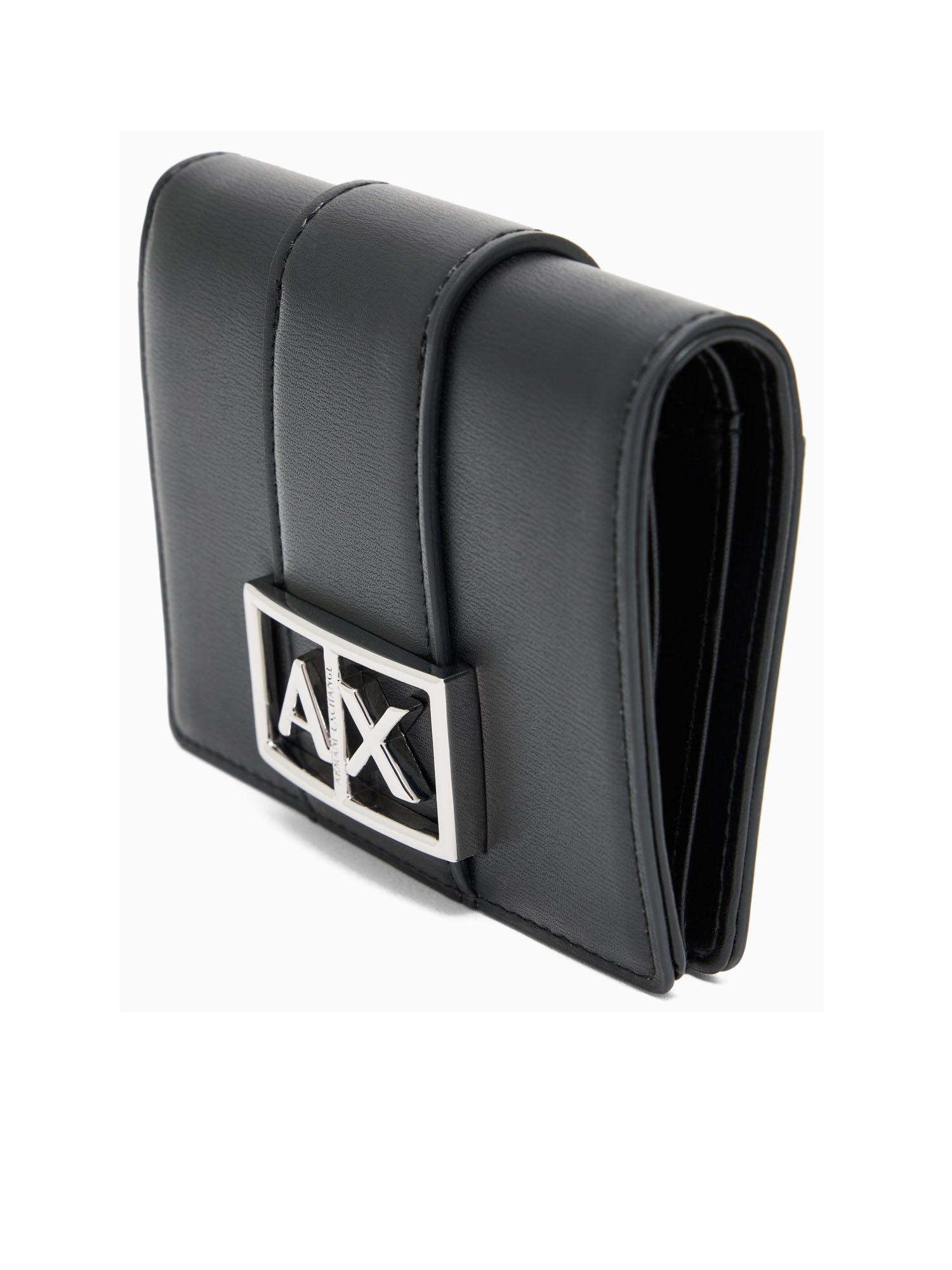 Armani Exchange Portafoglio Piccolo con Logo ASV Nero