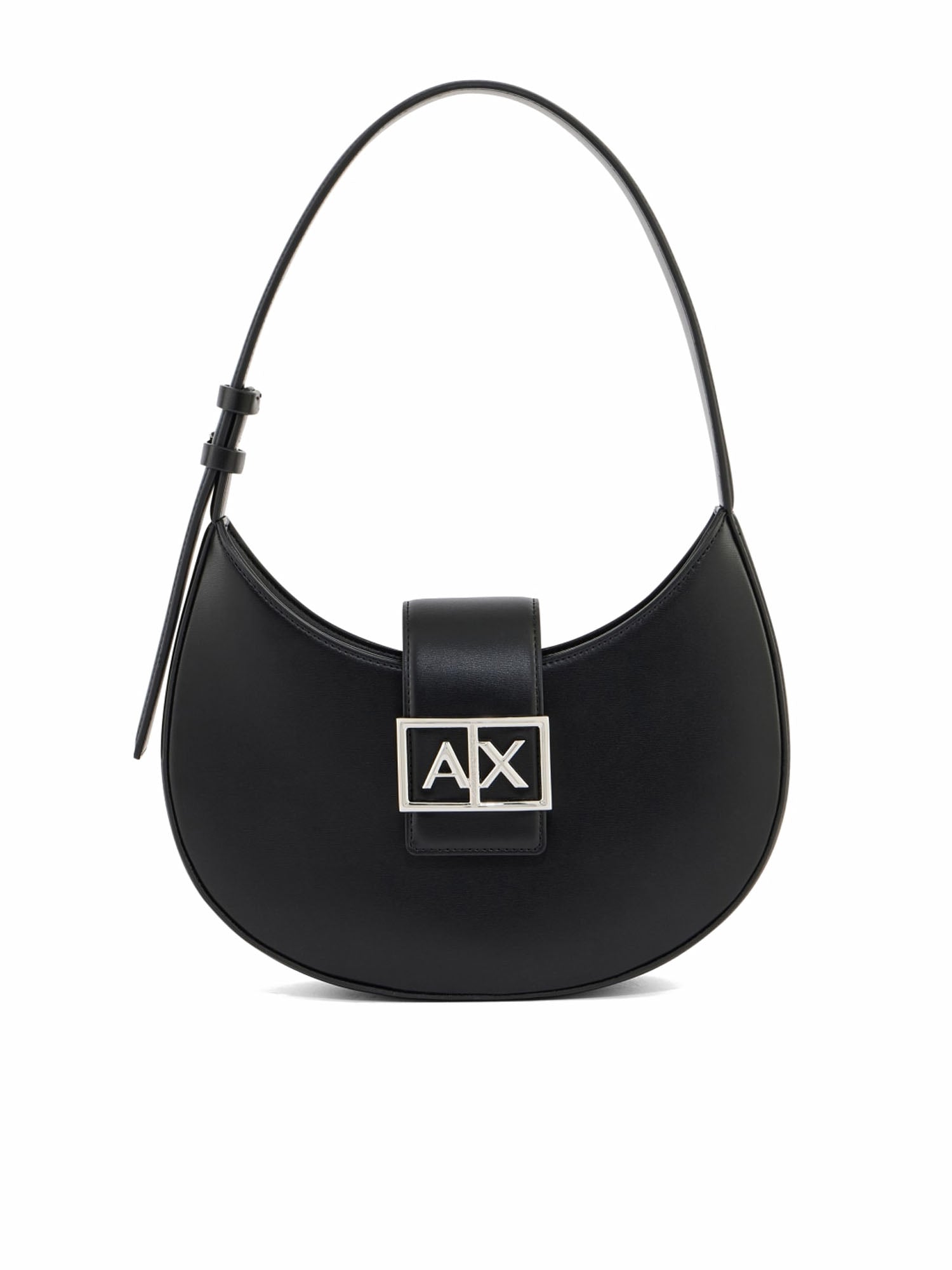 Armani Exchange Borsa a Tracolla in Tessuto Tecnico Nero