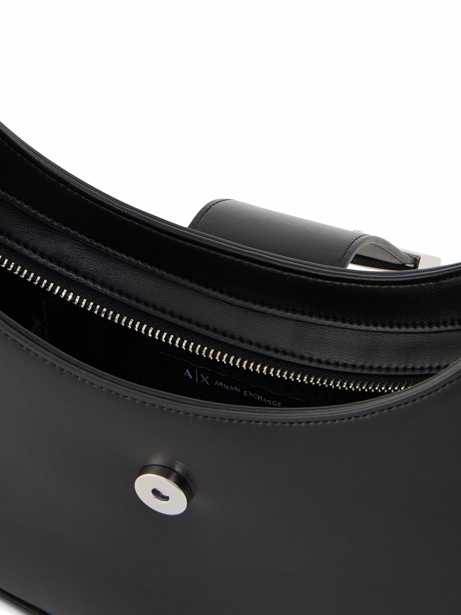 Armani Exchange Borsa a Tracolla in Tessuto Tecnico Nero