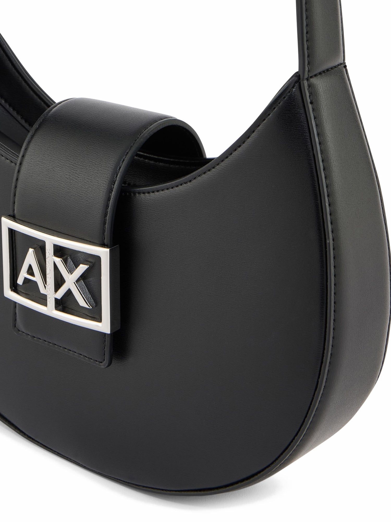 Armani Exchange Borsa a Tracolla in Tessuto Tecnico Nero