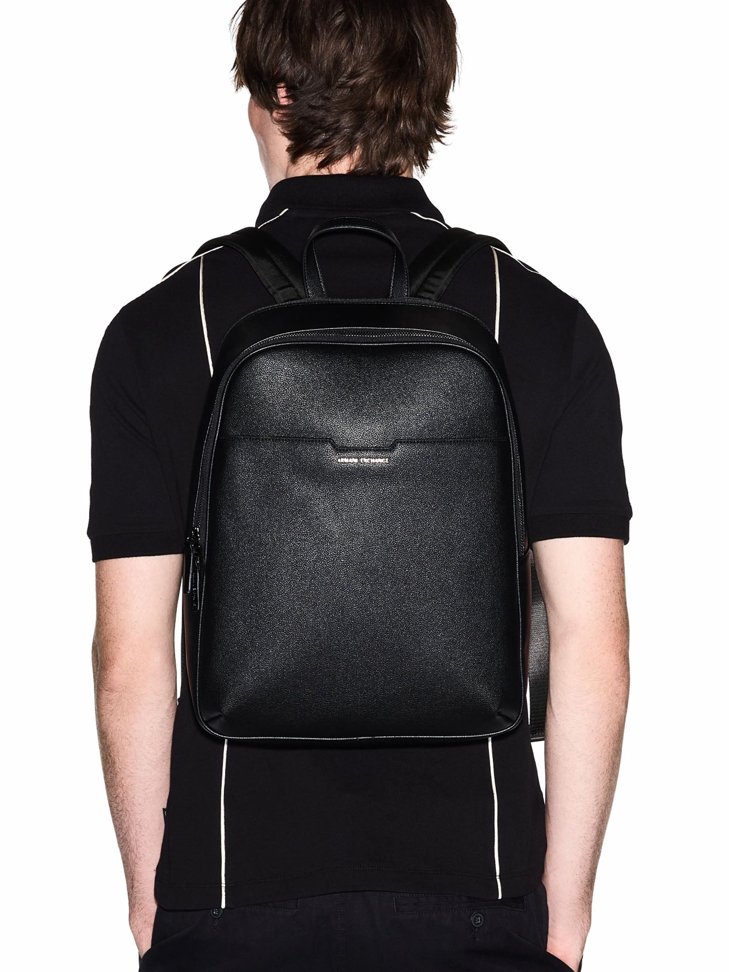 Armani Exchange Zaino in Tessuto Tecnico Nero