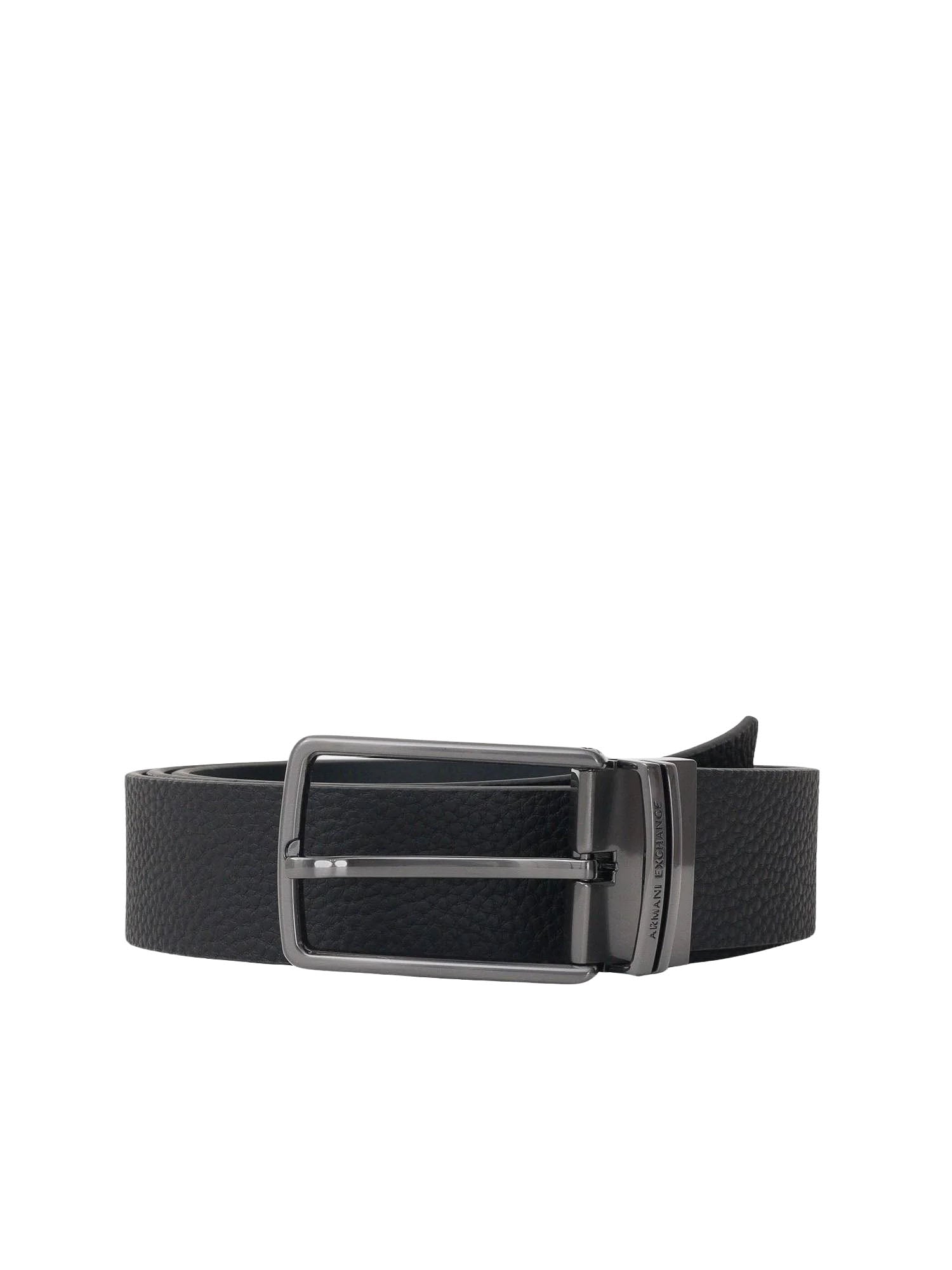 Armani Exchange Cintura reversibile Nero