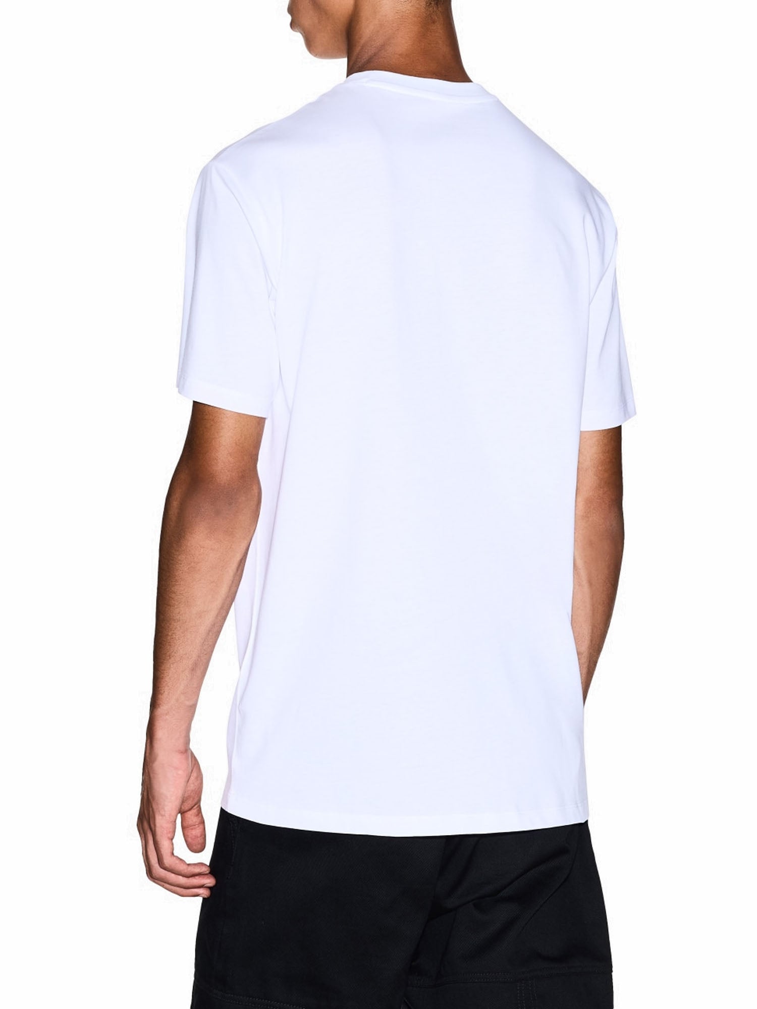 Armani Exchange T-shirt Regular Fit con Logo Bianco