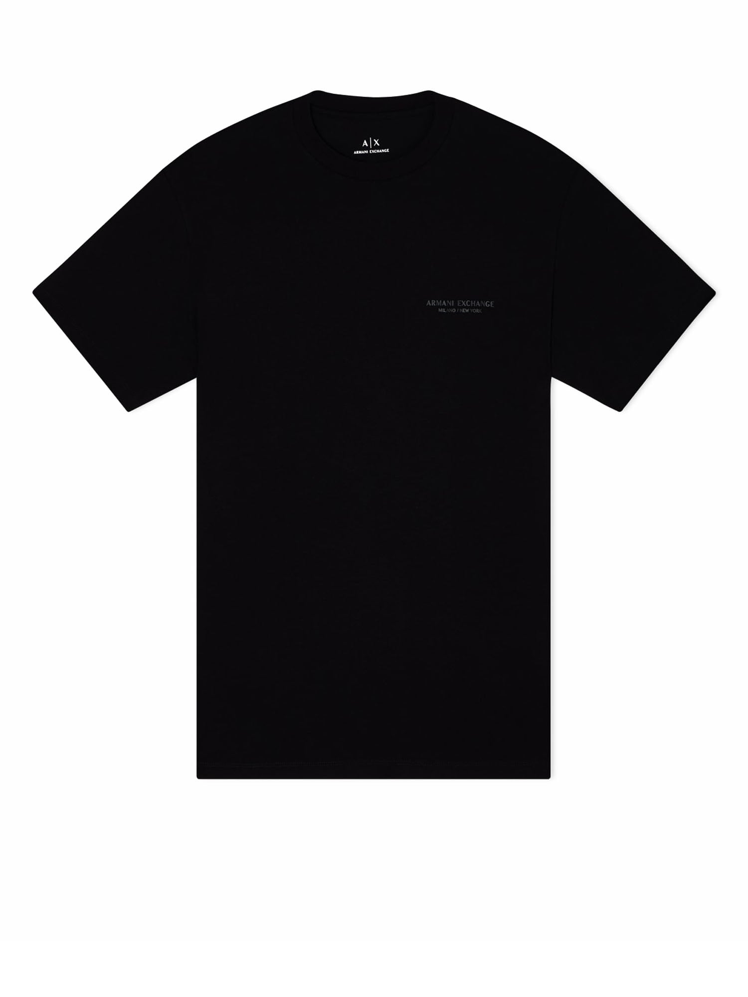 Armani Exchange T-shirt Regular Fit con Logo Nero