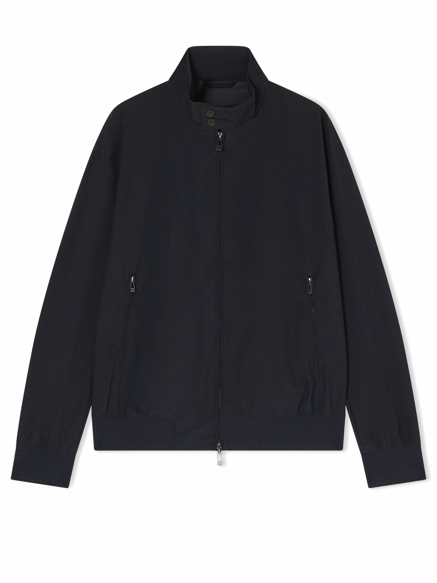 Armani Exchange Blouson in Tessuto Misto Blu