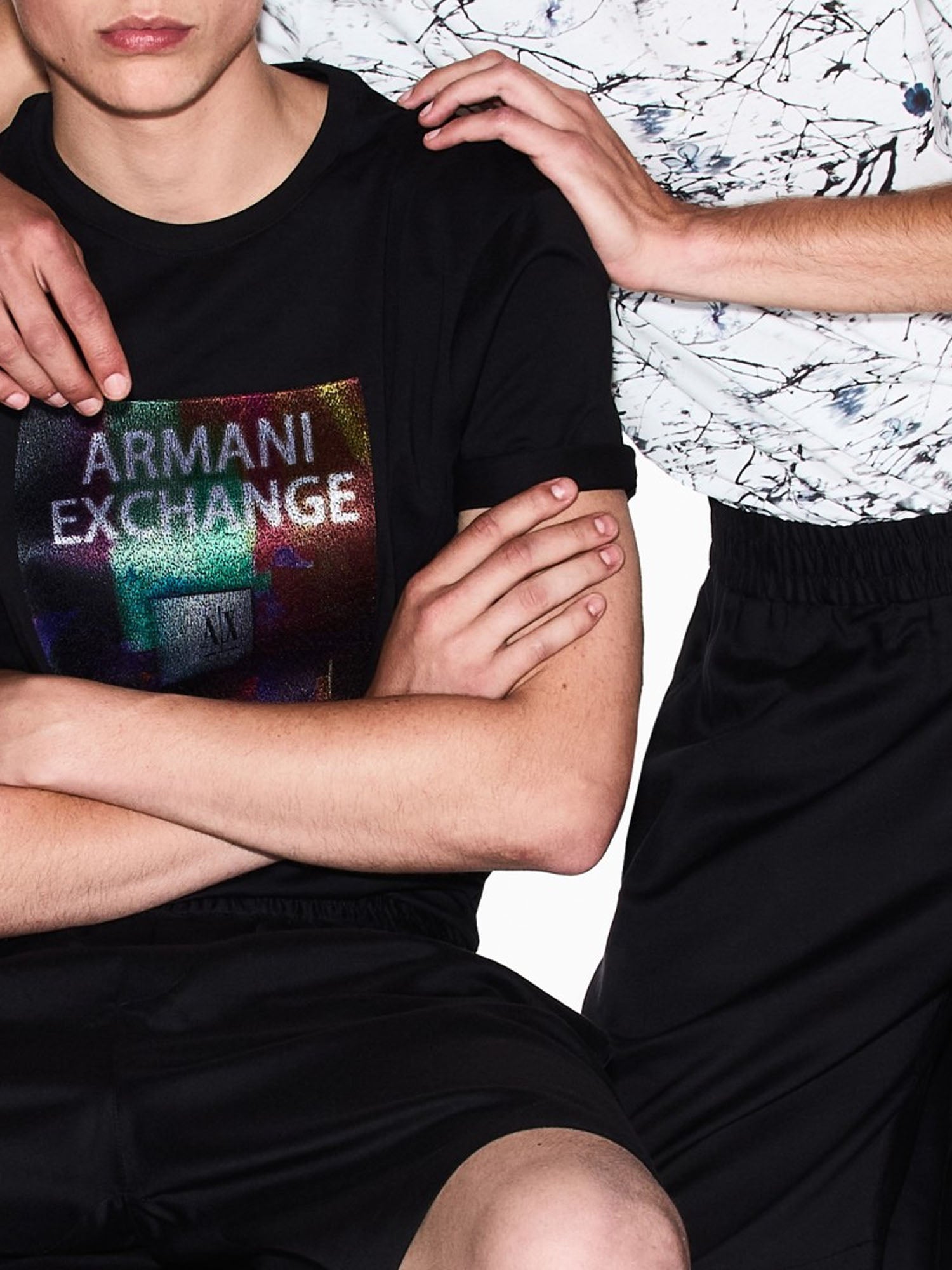 Armani Exchange Bermuda Oxford Leggeri Nero