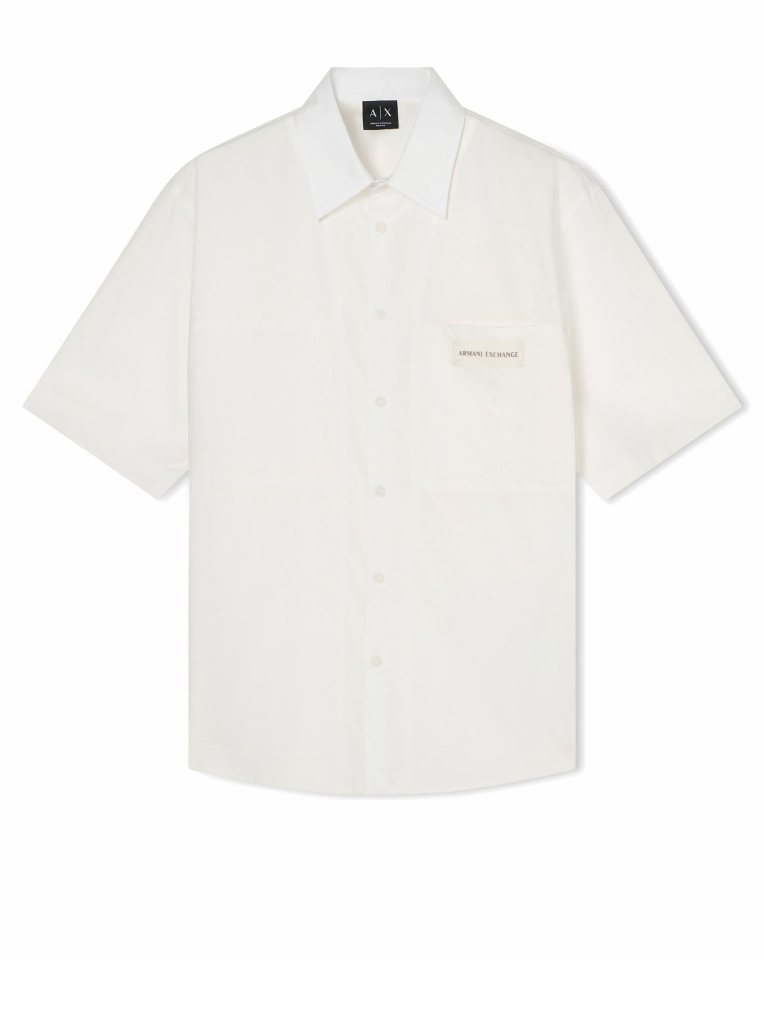 Armani Exchange Camicia in Cotone Bianco