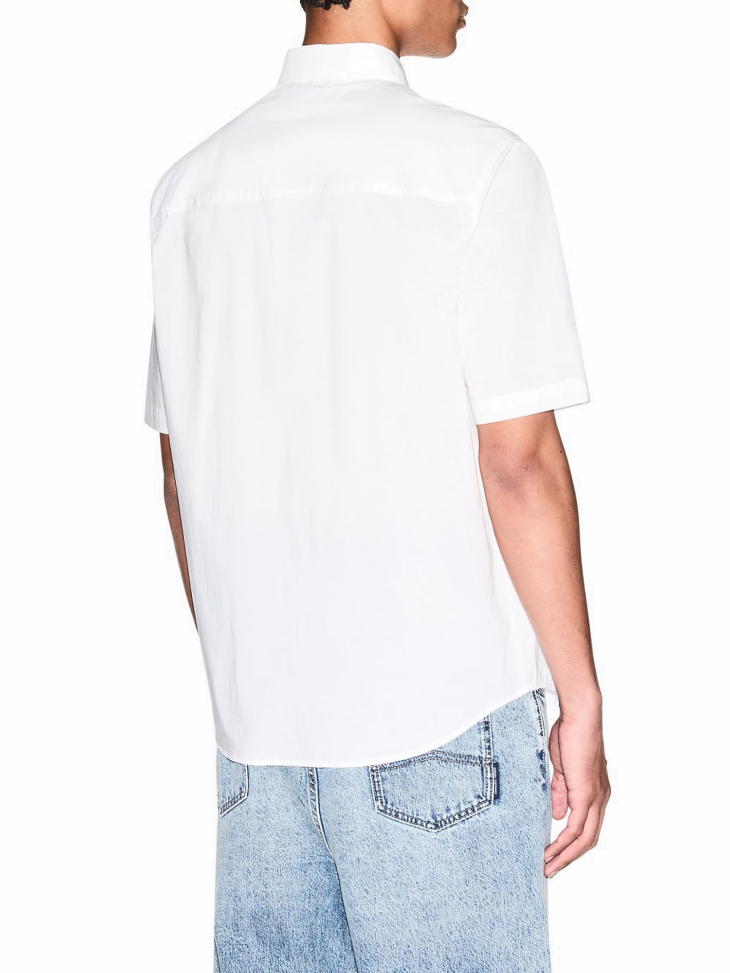 Armani Exchange Camicia in Cotone Bianco