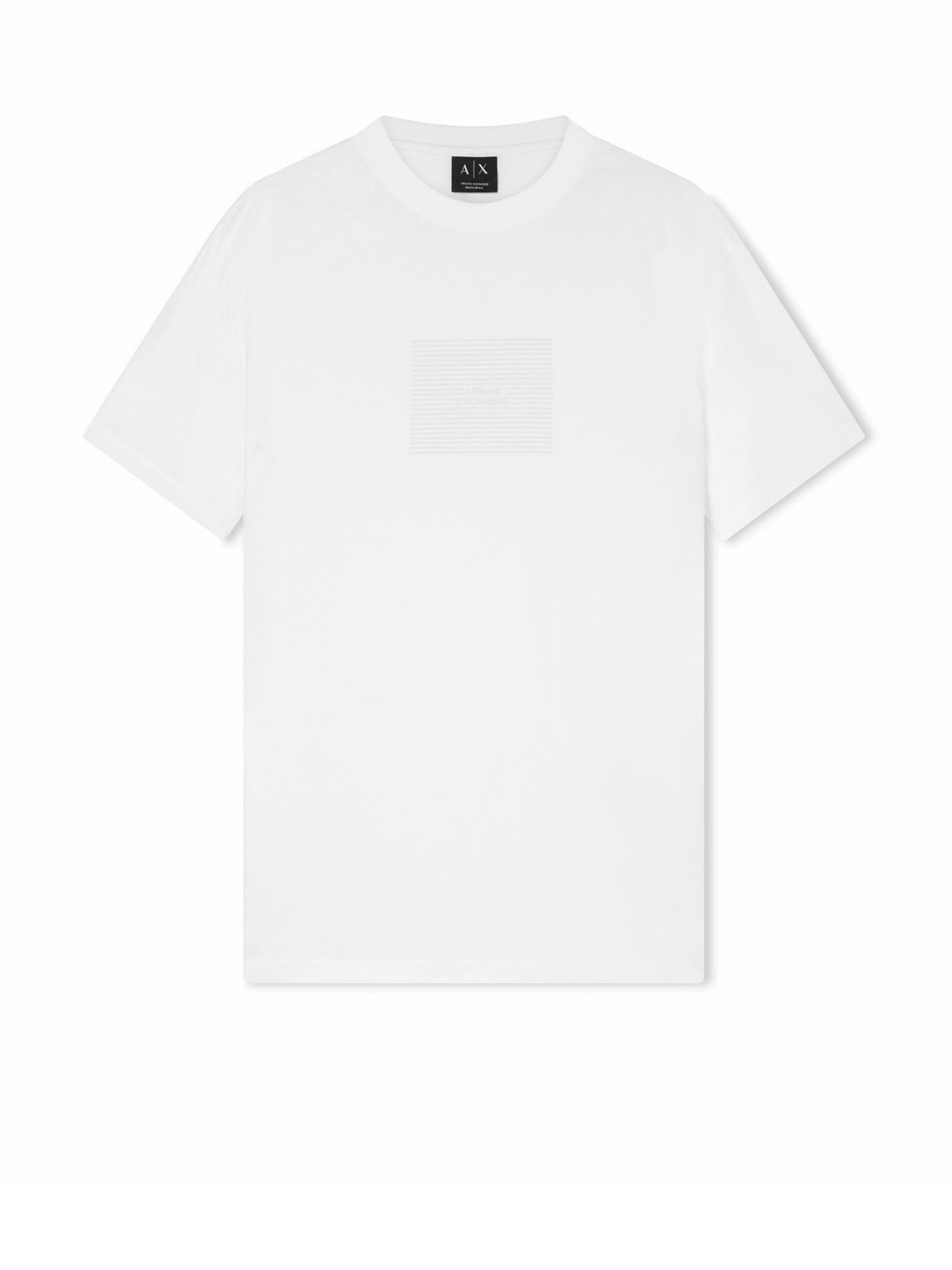 Armani Exchange T-shirt Regular Fit in Cotone Bianco