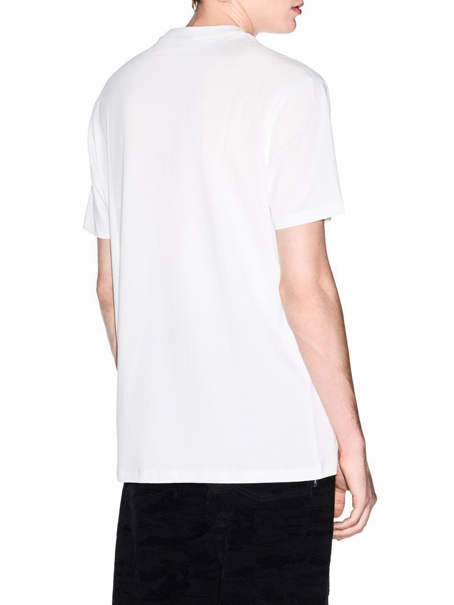 Armani Exchange T-shirt Regular Fit in Cotone Bianco