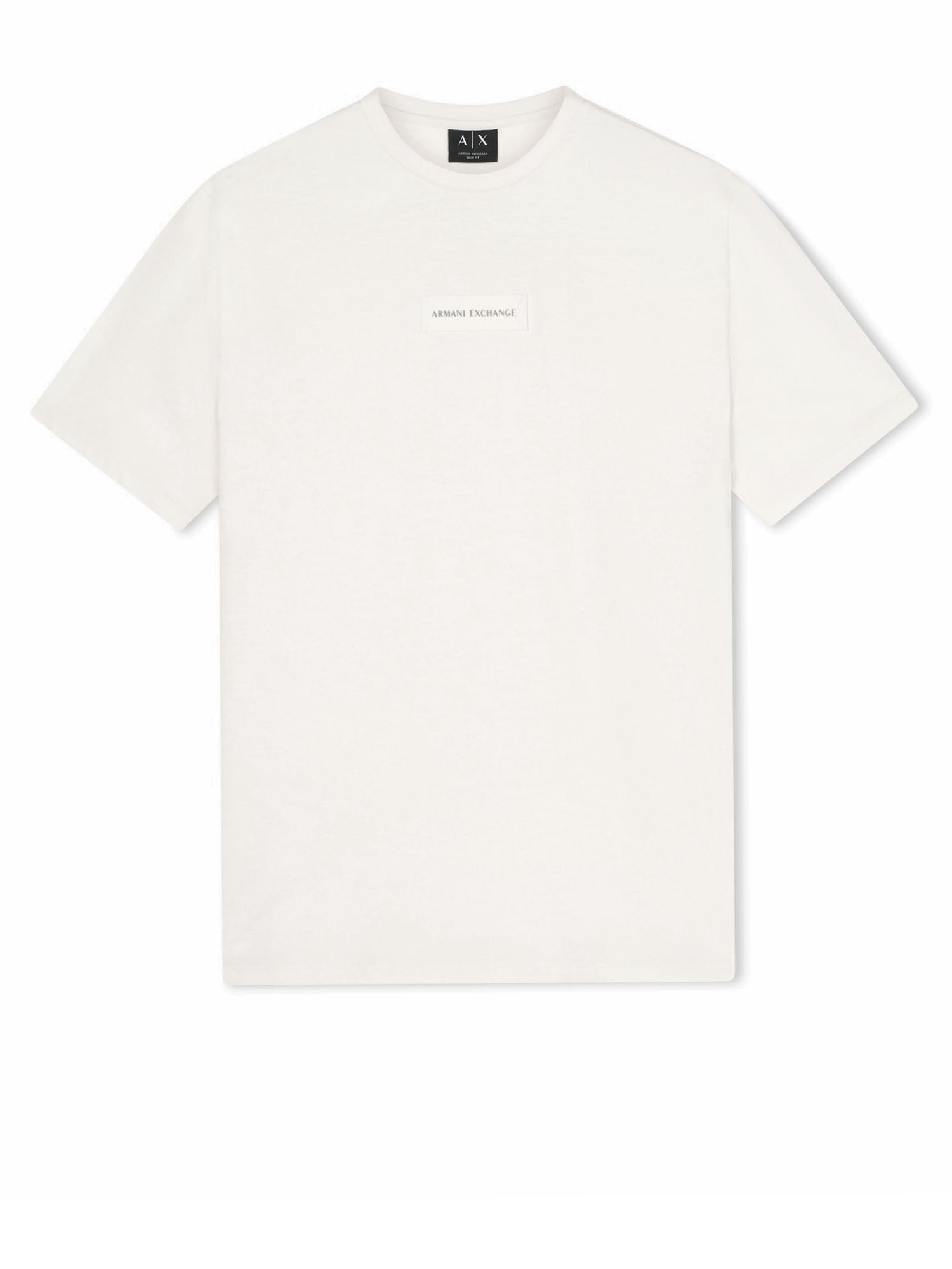 Armani Exchange T-shirt Slim Fit in Cotone Beige