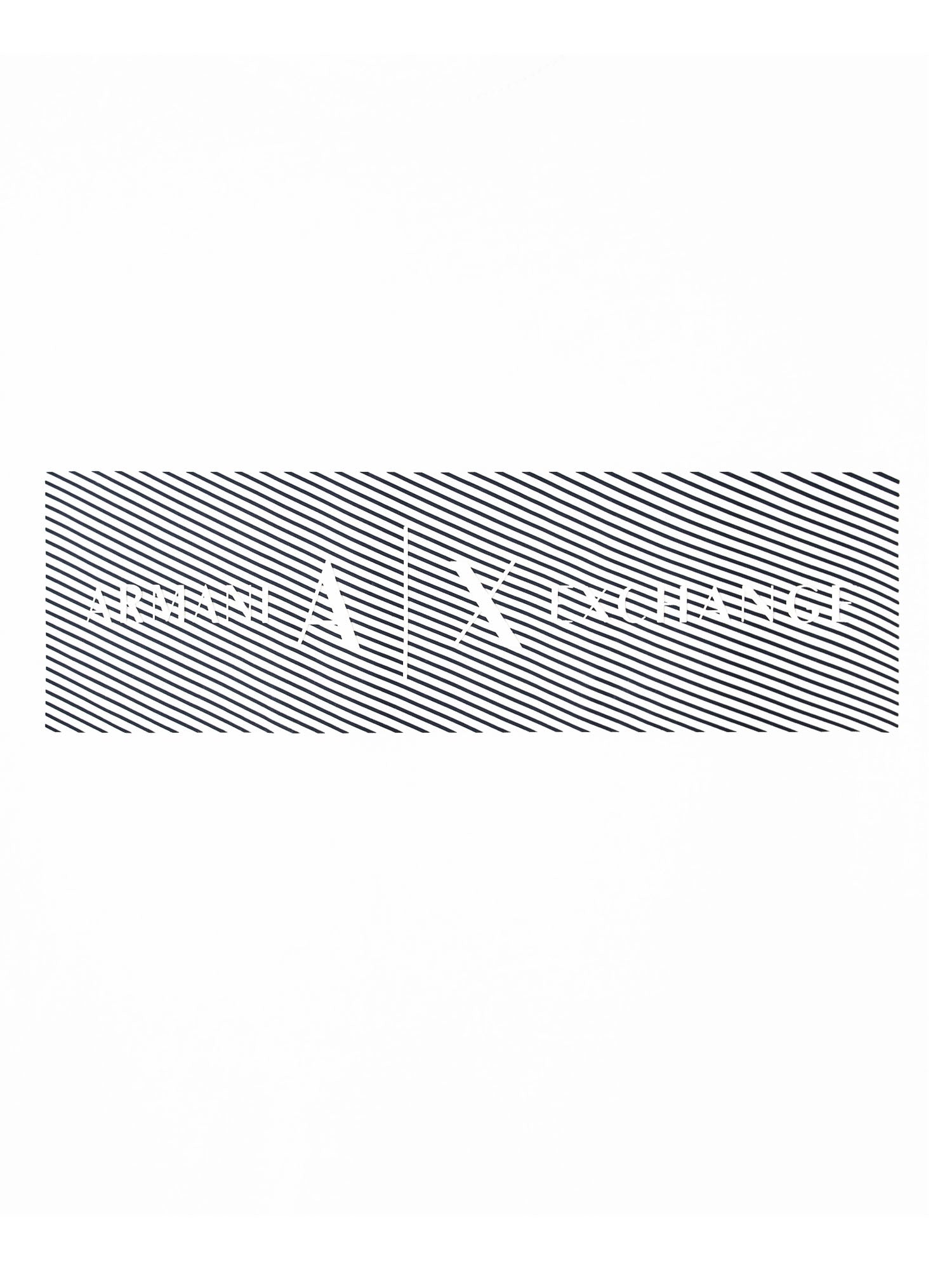 Armani Exchange T-shirt Slim Fit in Cotone Bianco