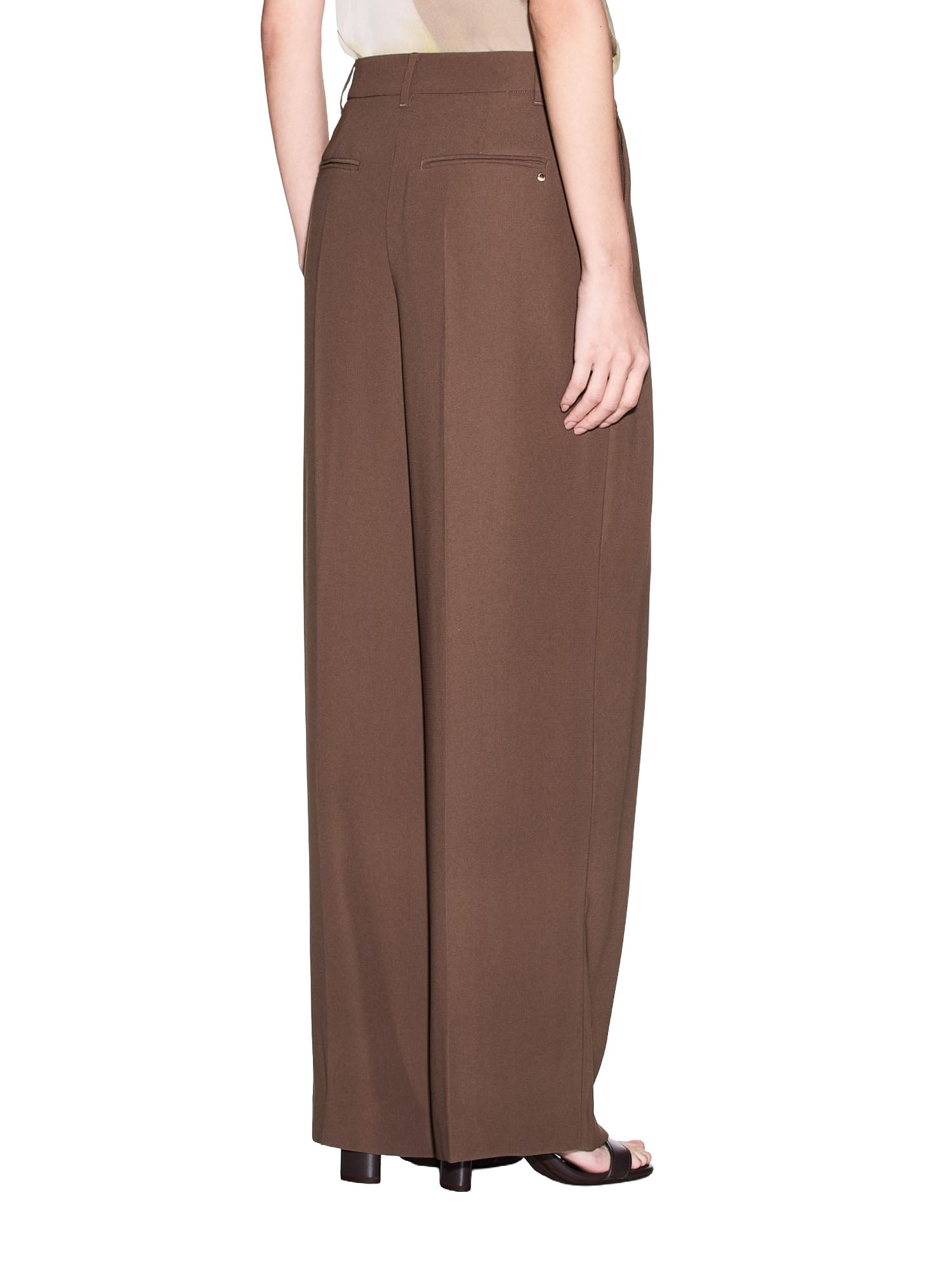 Armani Exchange Pantaloni in Tessuto Misto Marrone