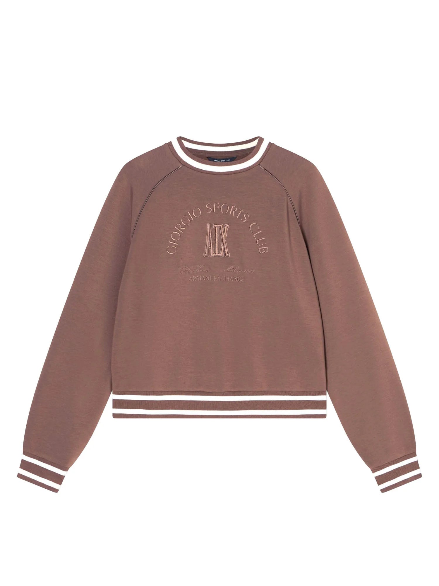 Armani Exchange Felpa in tessuto Tecnico Marrone