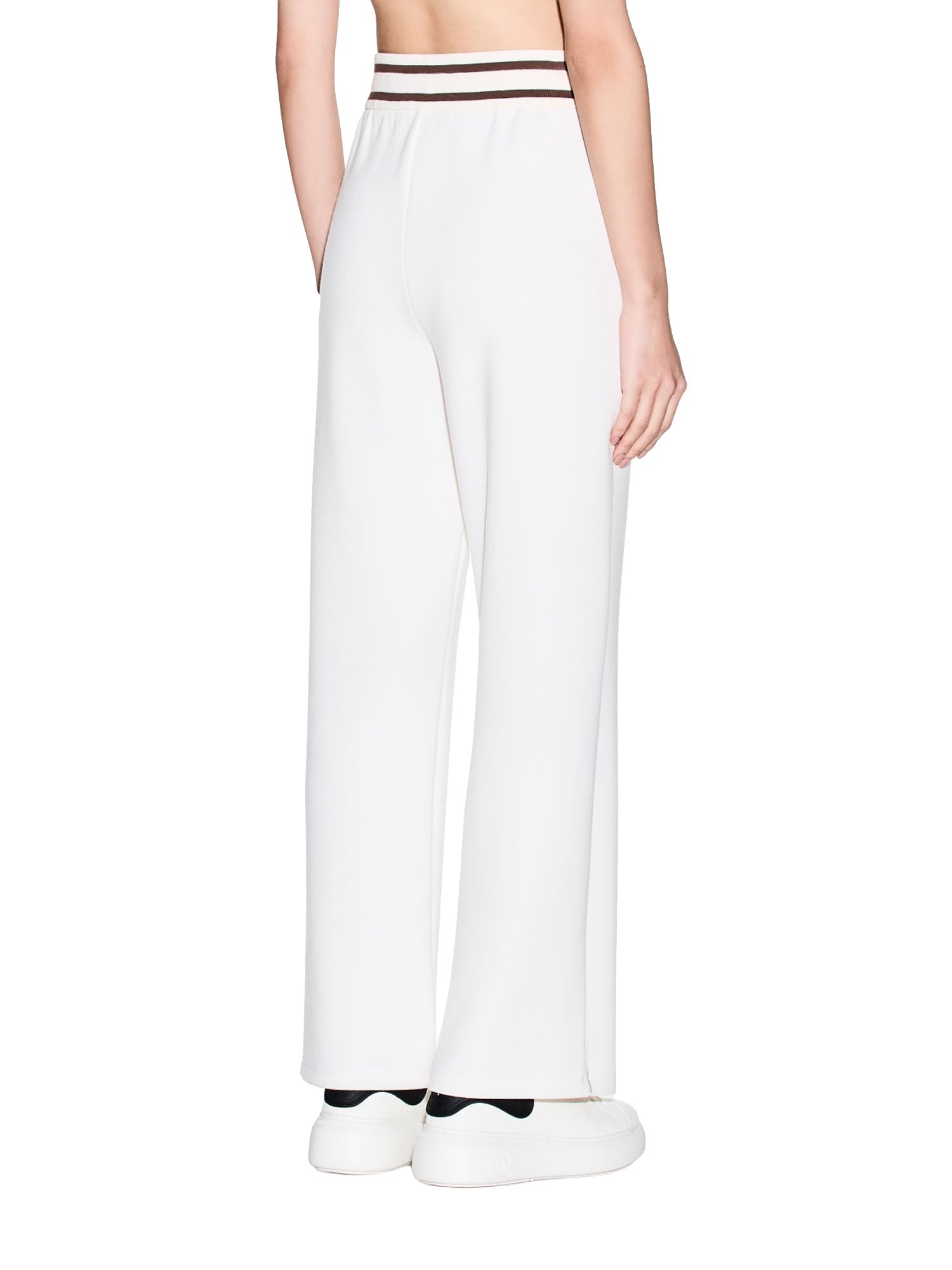 Armani Exchange Pantaloni Jogger in Tessuto Tecnico Bianco