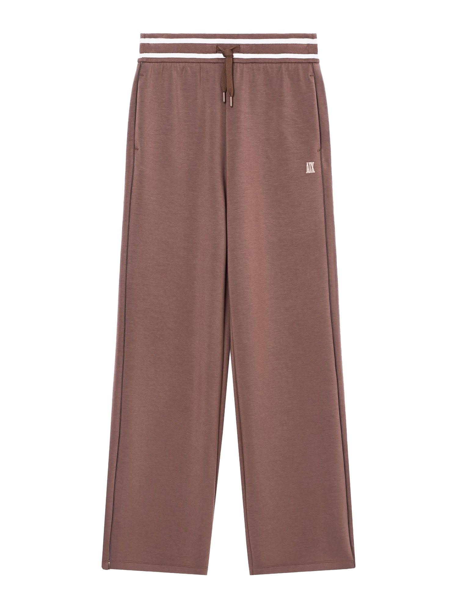 Armani Exchange Pantaloni Jogger in Tessuto Tecnico Marrone