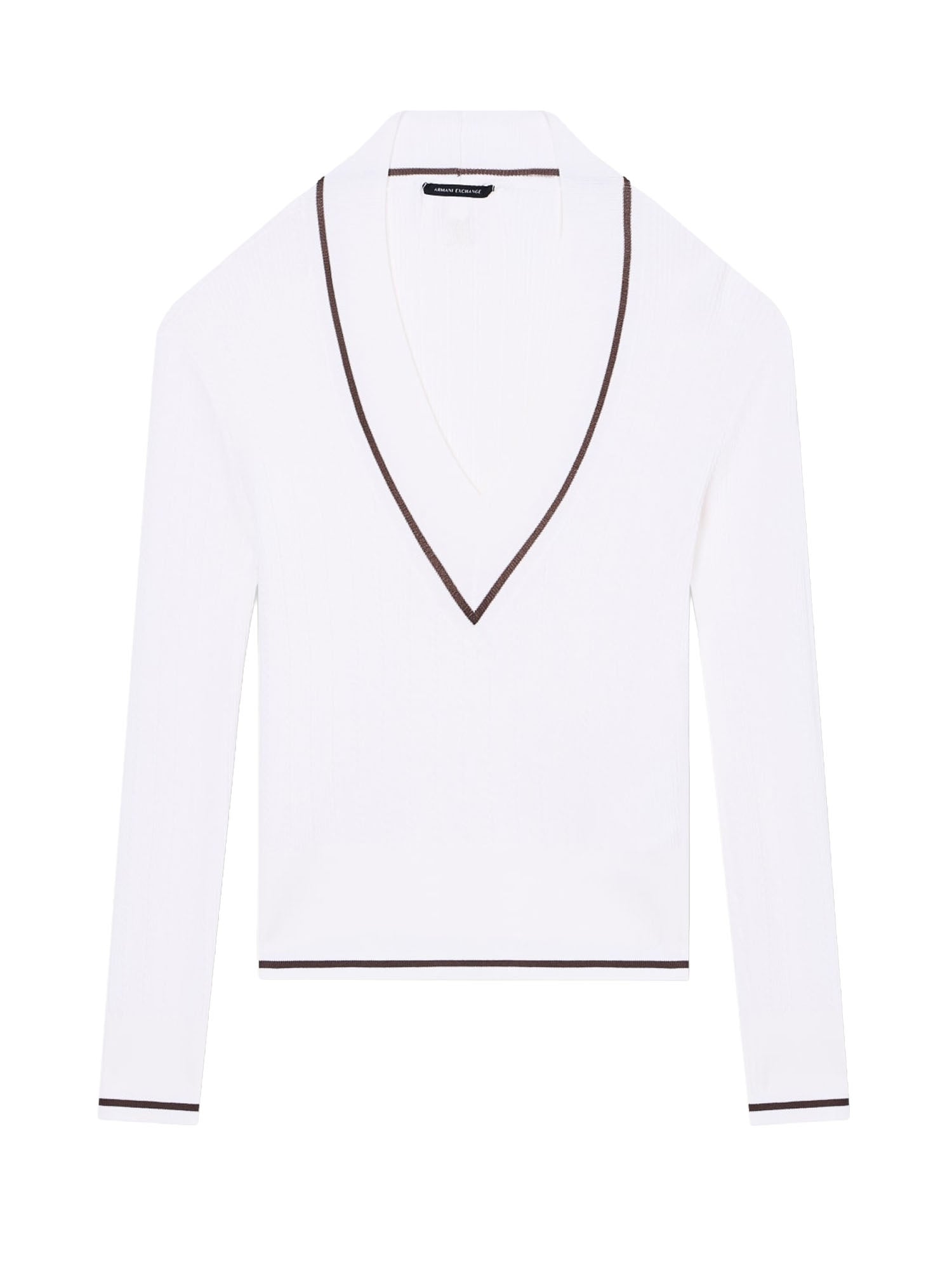 Armani Exchange Jumpers in Tessuto Tecnico Bianco