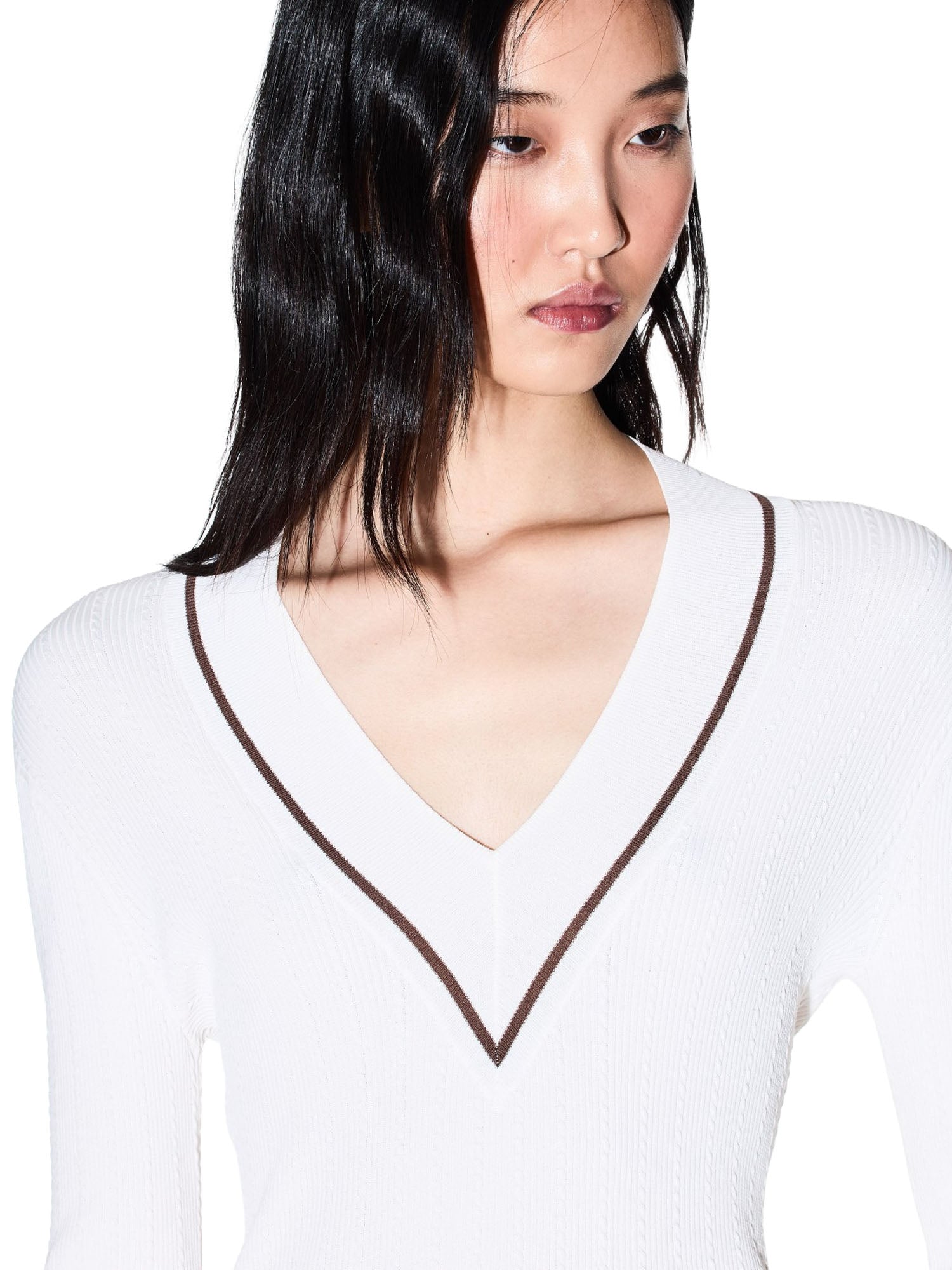 Armani Exchange Jumpers in Tessuto Tecnico Bianco