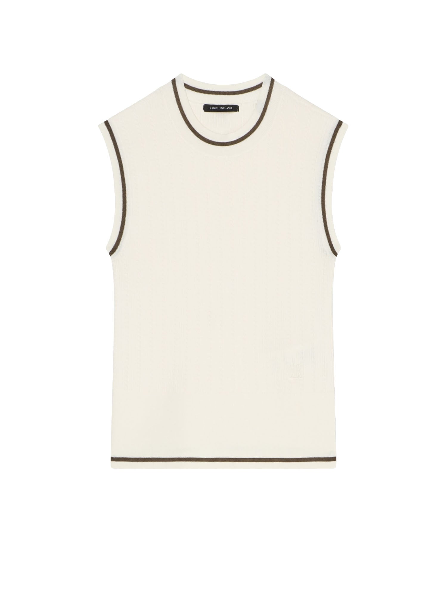 Armani Exchange Maglione in Tessuto Tecnico Bianco