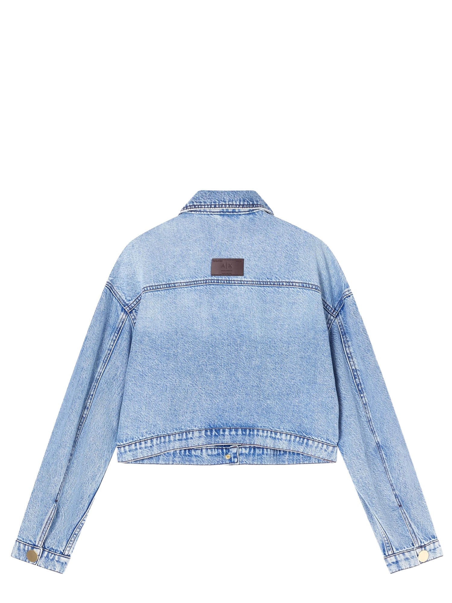 Armani Exchange Giacca in Denim in Cotone Blu