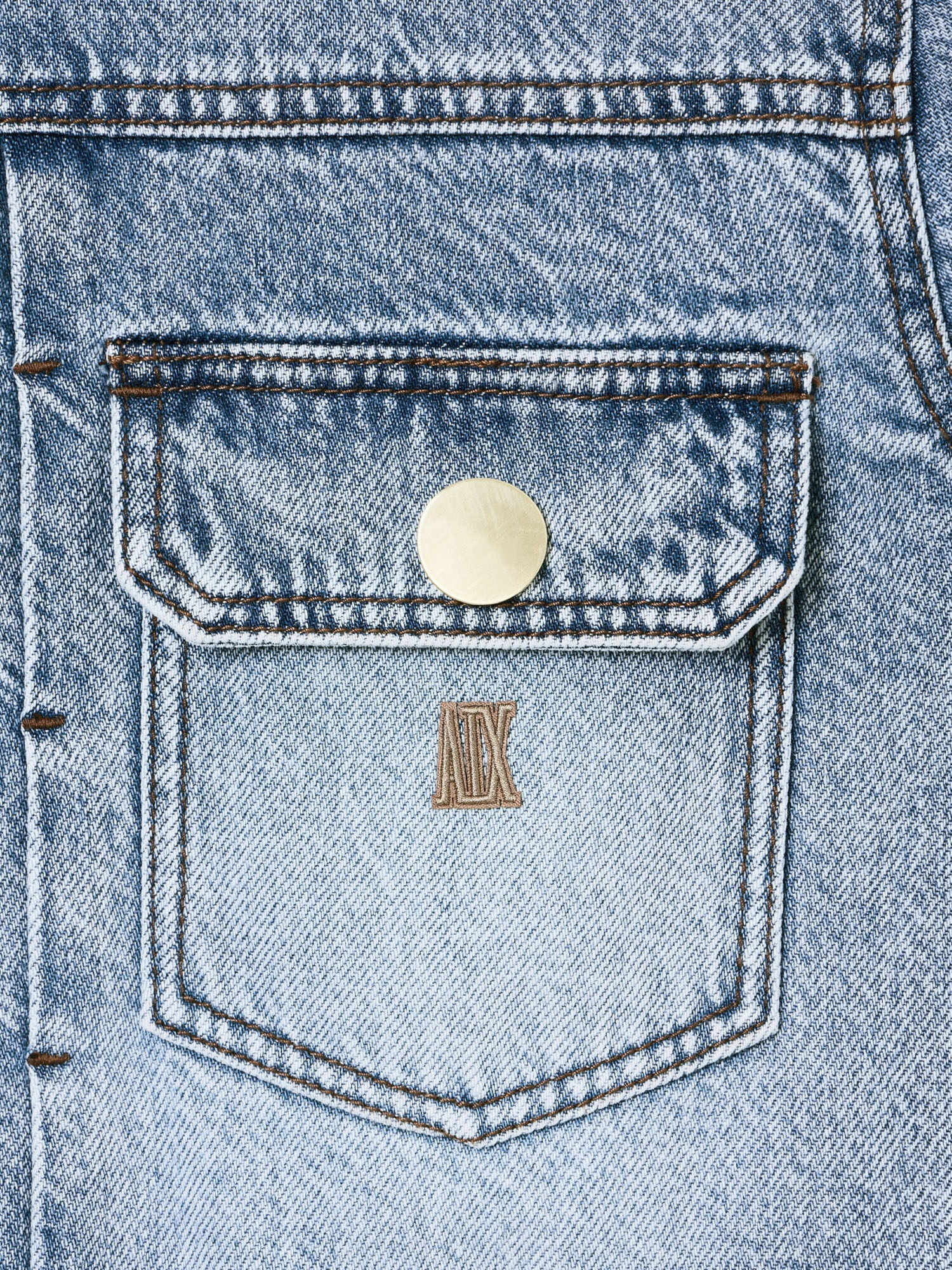 Armani Exchange Giacca in Denim in Cotone Blu